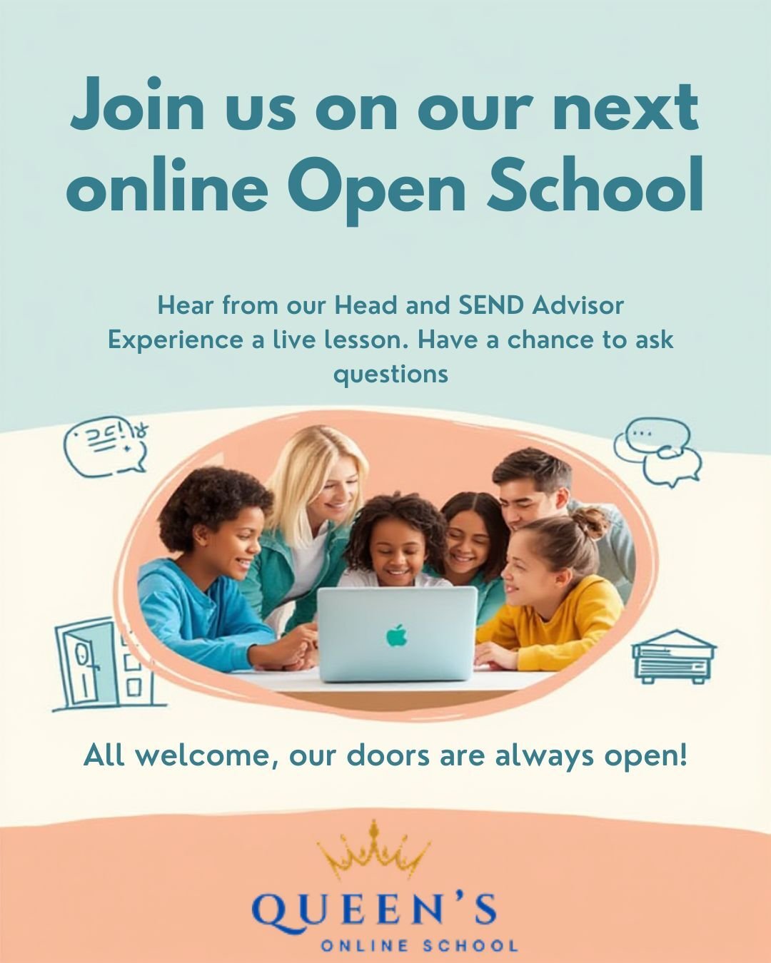 Queens Online School Facebook ad
