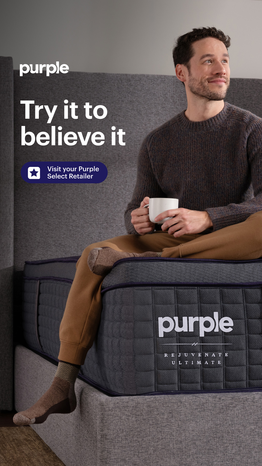 Purple Facebook ad