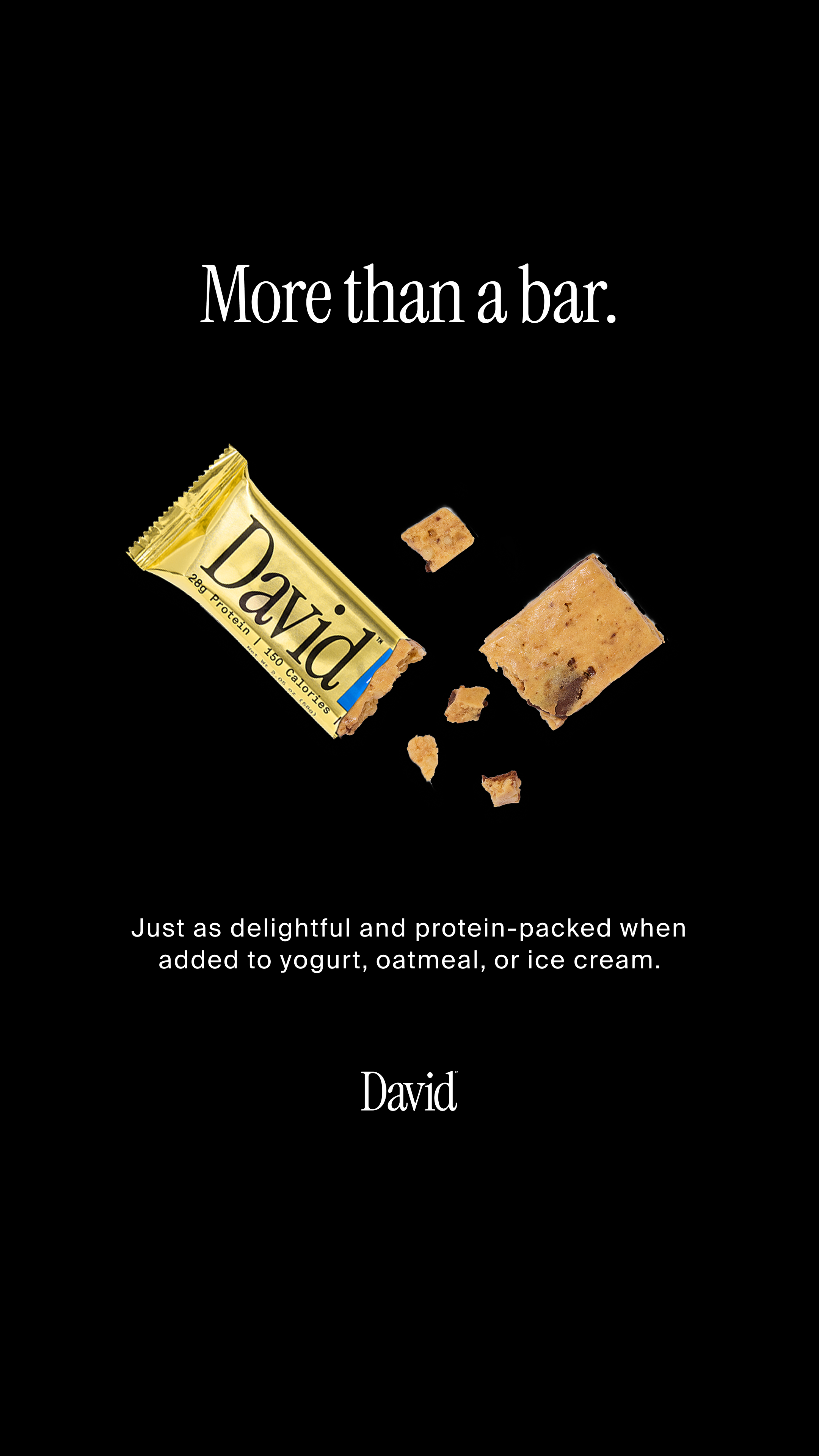 David Protein Facebook ad