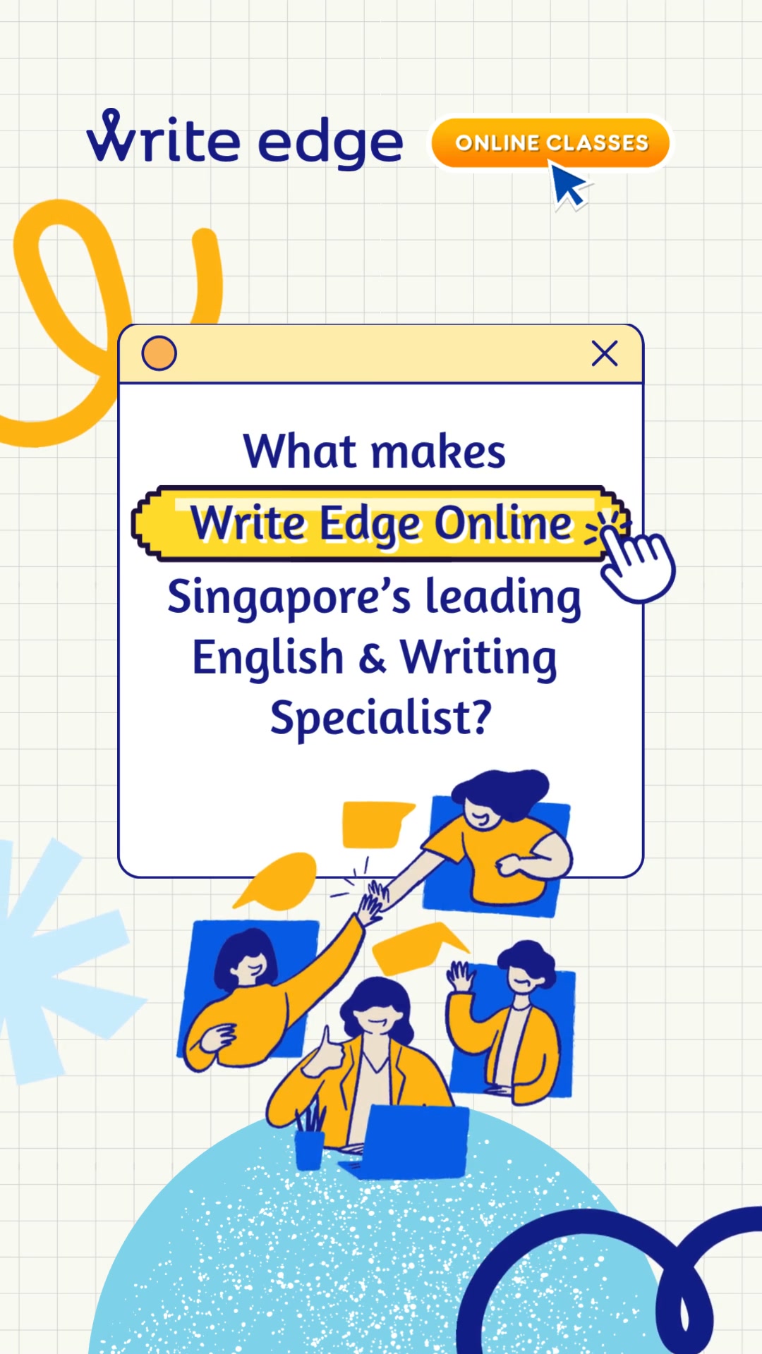 Write Edge Facebook ad: Help your child become a more confident and…
