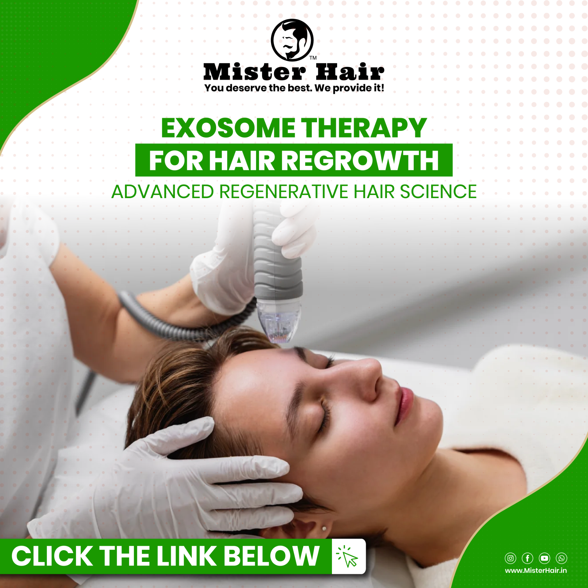Mister Hair Bangalore Facebook ad: From boardrooms to personal life, look sharp, stay…