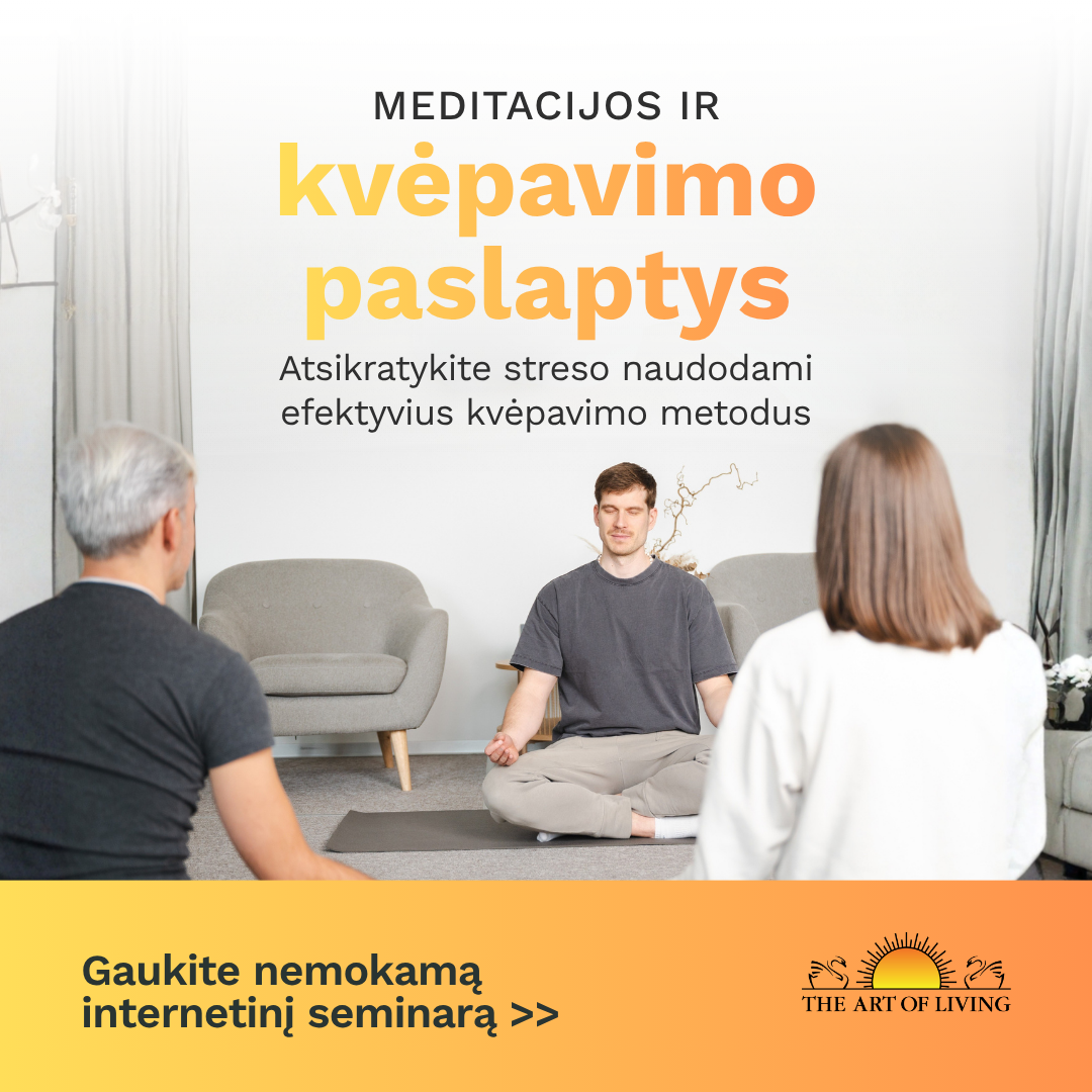 The Art of Living Facebook ad