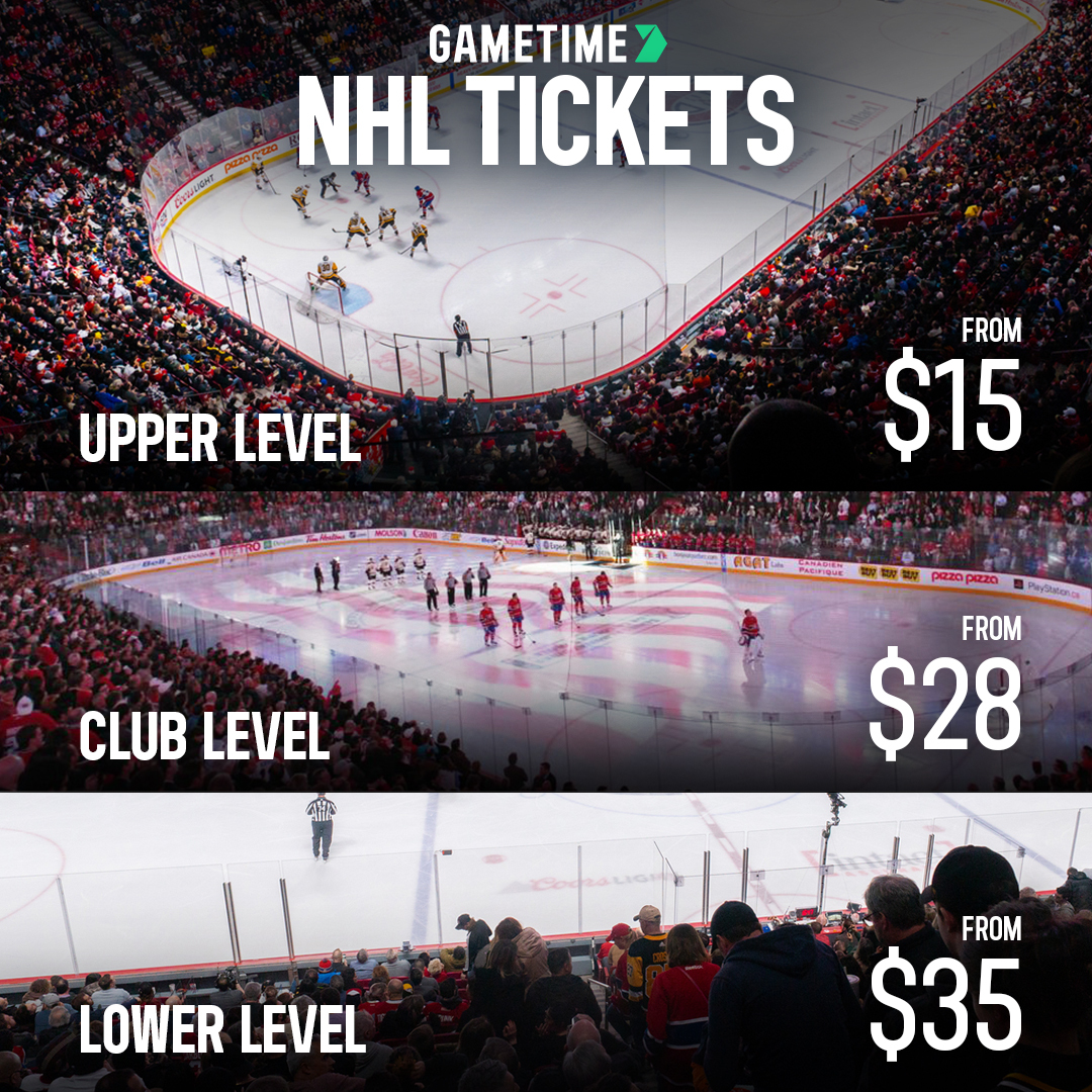 Gametime Facebook ad: Cheap NHL tickets on Gametime