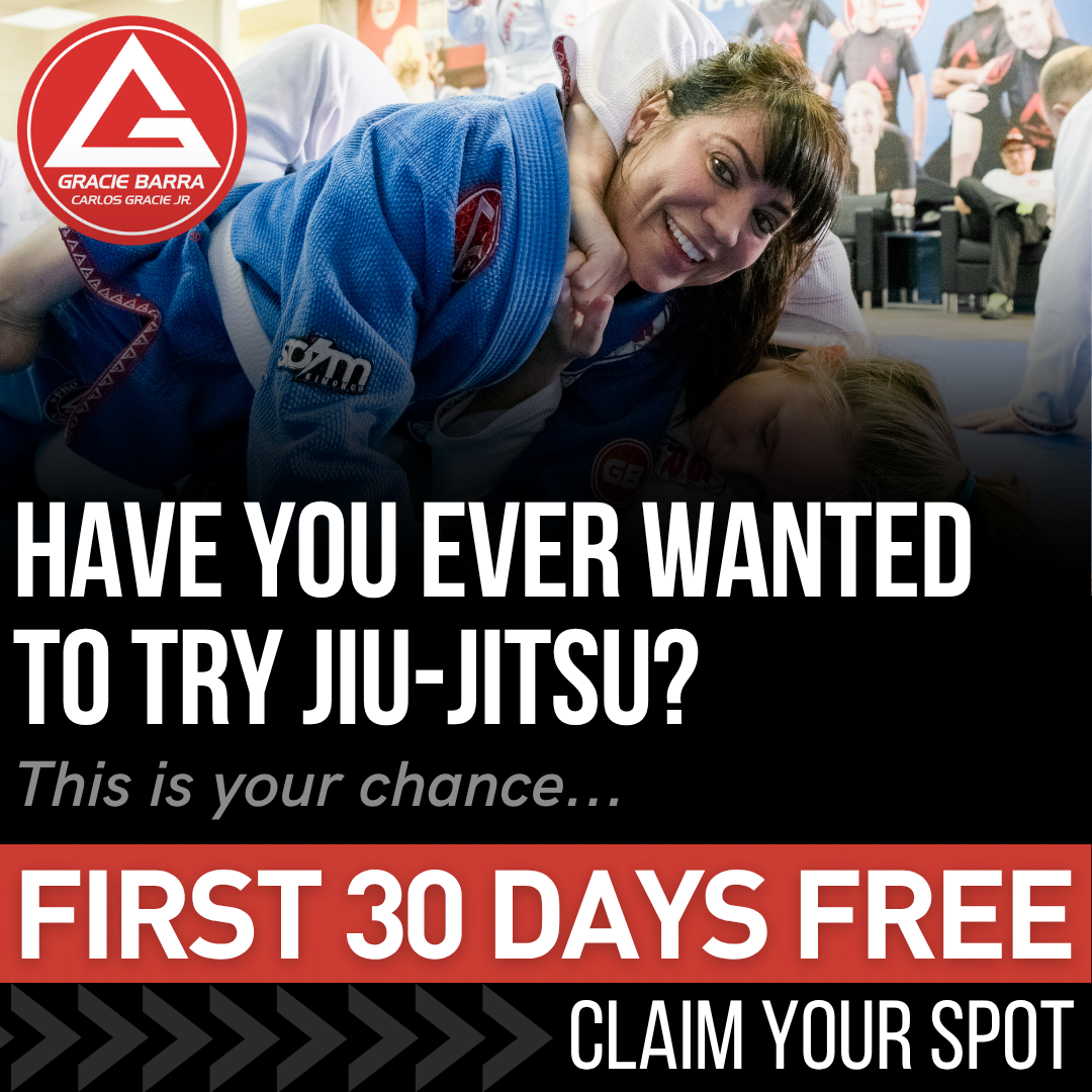 Gracie Barra Princeton Brazilian Jiu Jitsu & Self Defense Facebook ad: FIRST 30 DAYS FREE