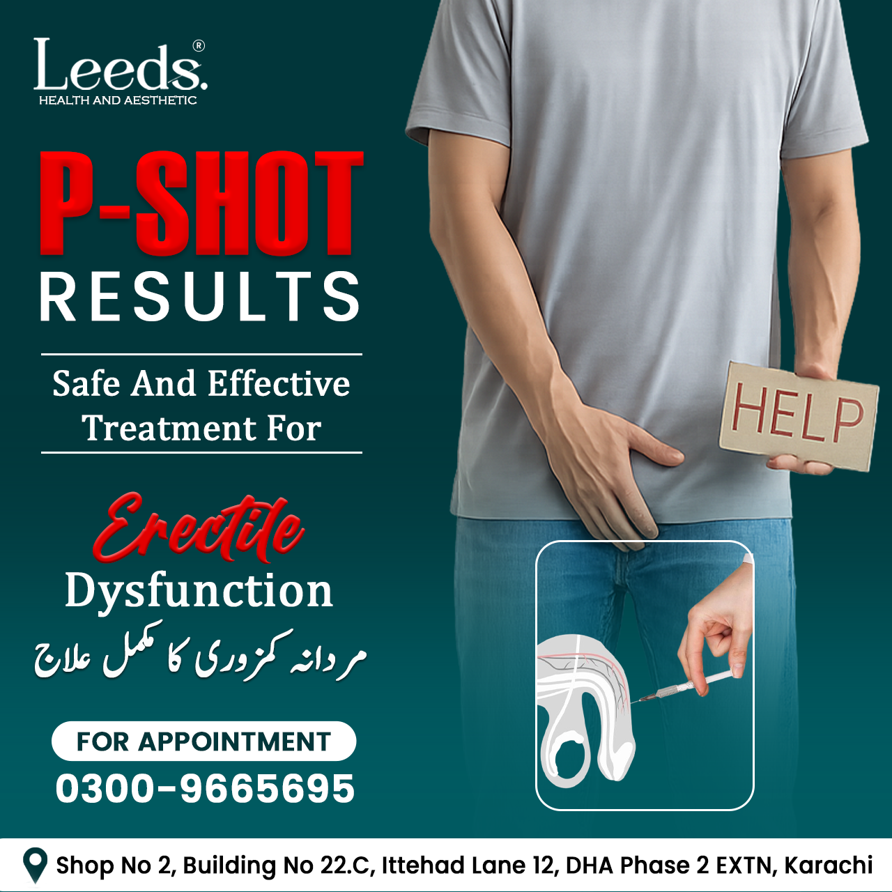 Leeds Health & Aesthetic Facebook ad: Improve Wellness & Confidence Naturally