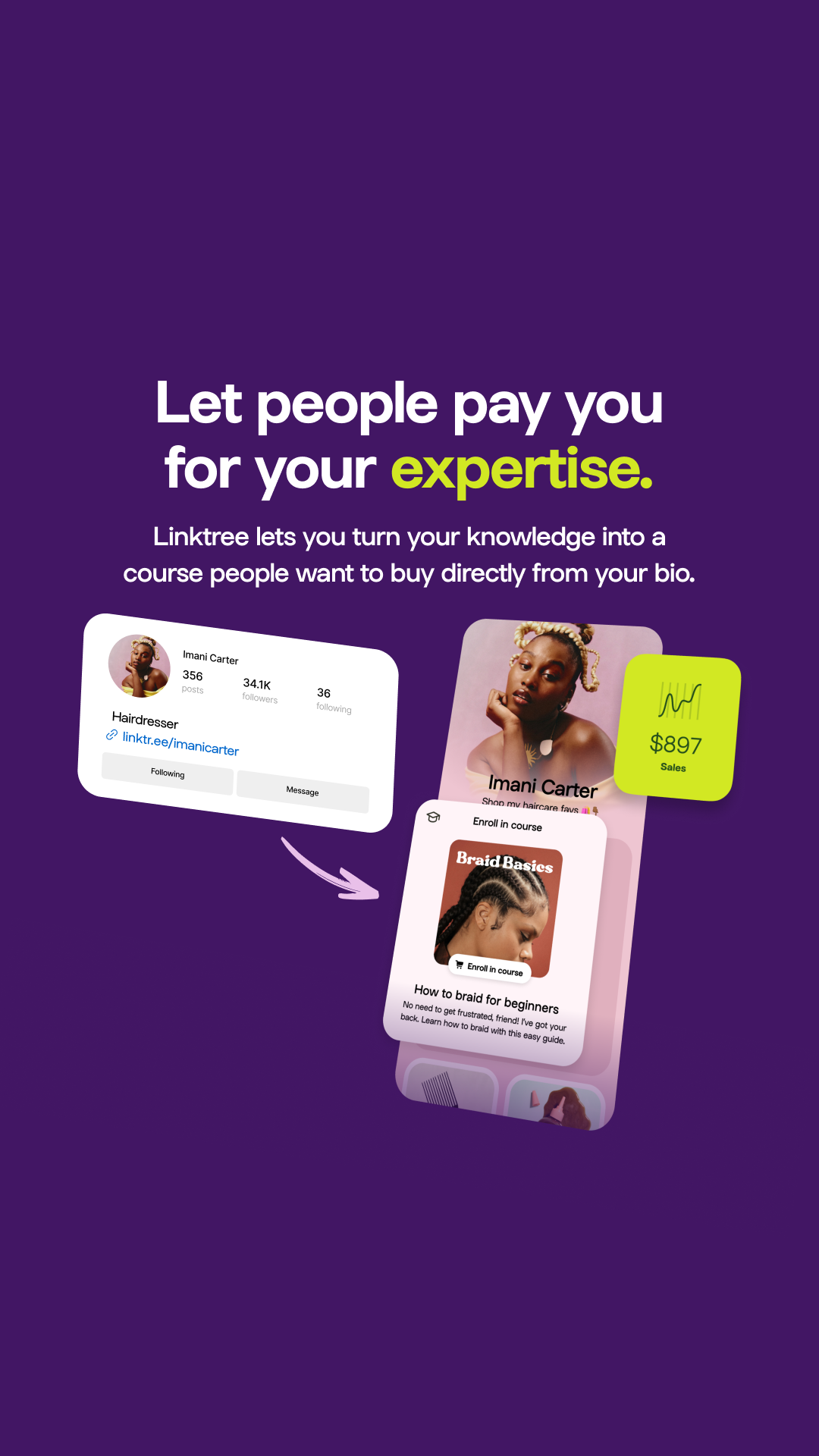 Linktree Facebook ad