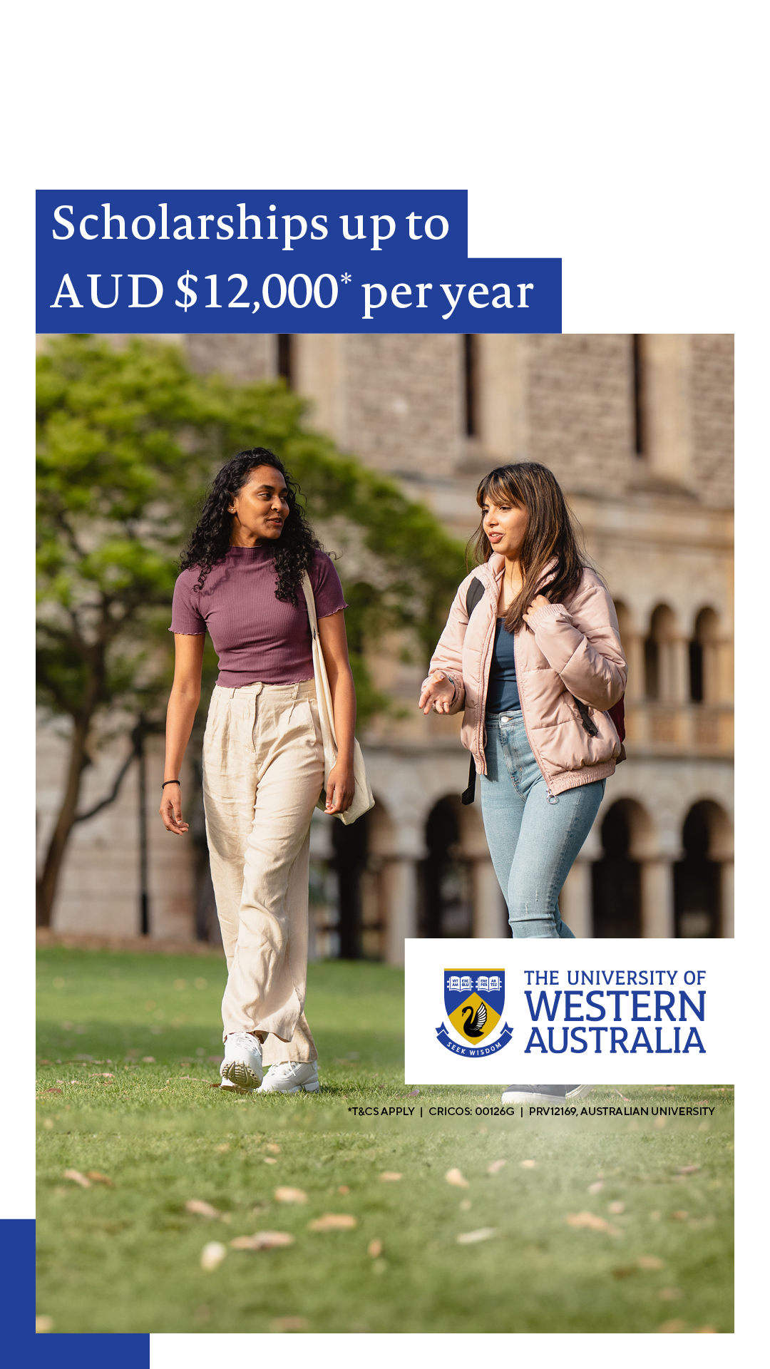 The University of Western Australia Facebook ad