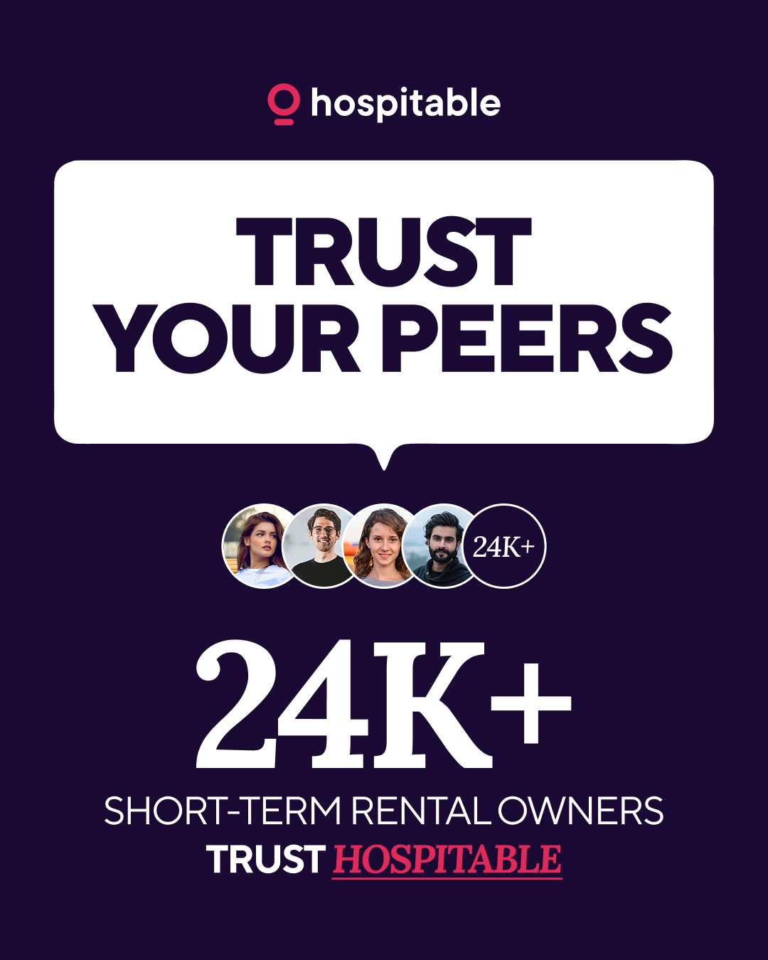 Hospitable.com Facebook ad: Join 24K+ short-term rental owners