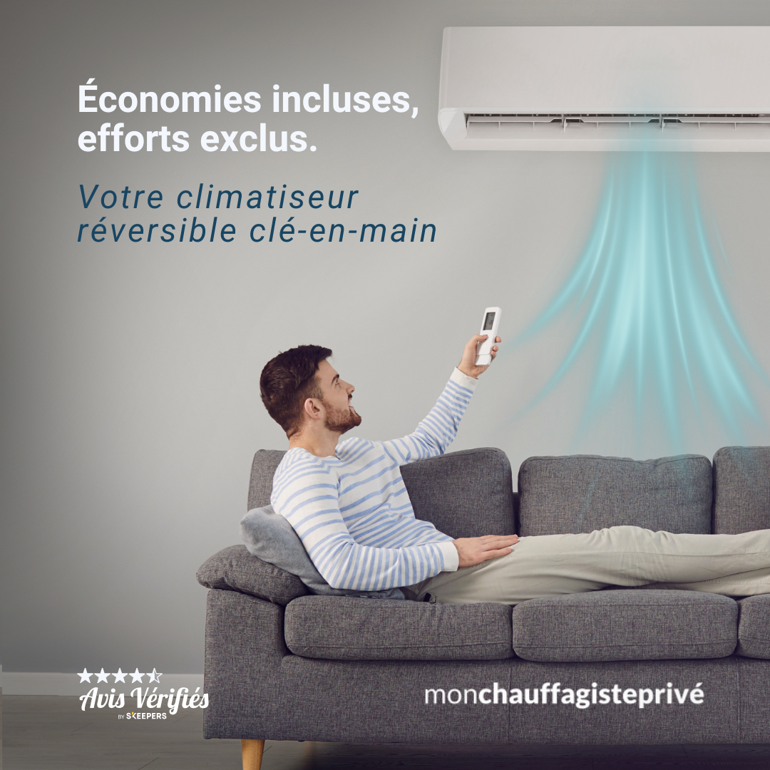 Mon chauffagiste privé Facebook ad: Devis 100% gratuit