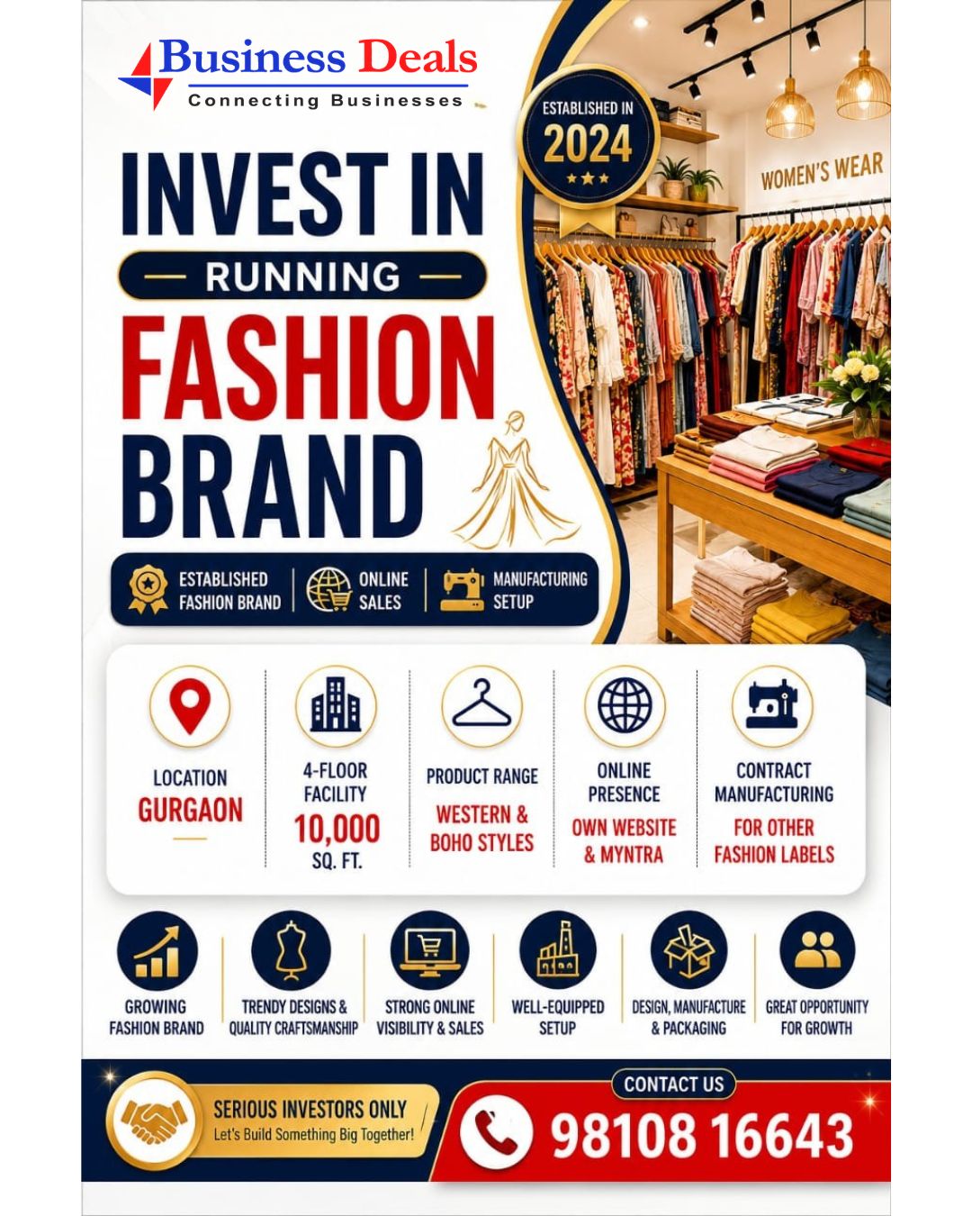 BusinessDeals Facebook ad from Jul 9, 2026