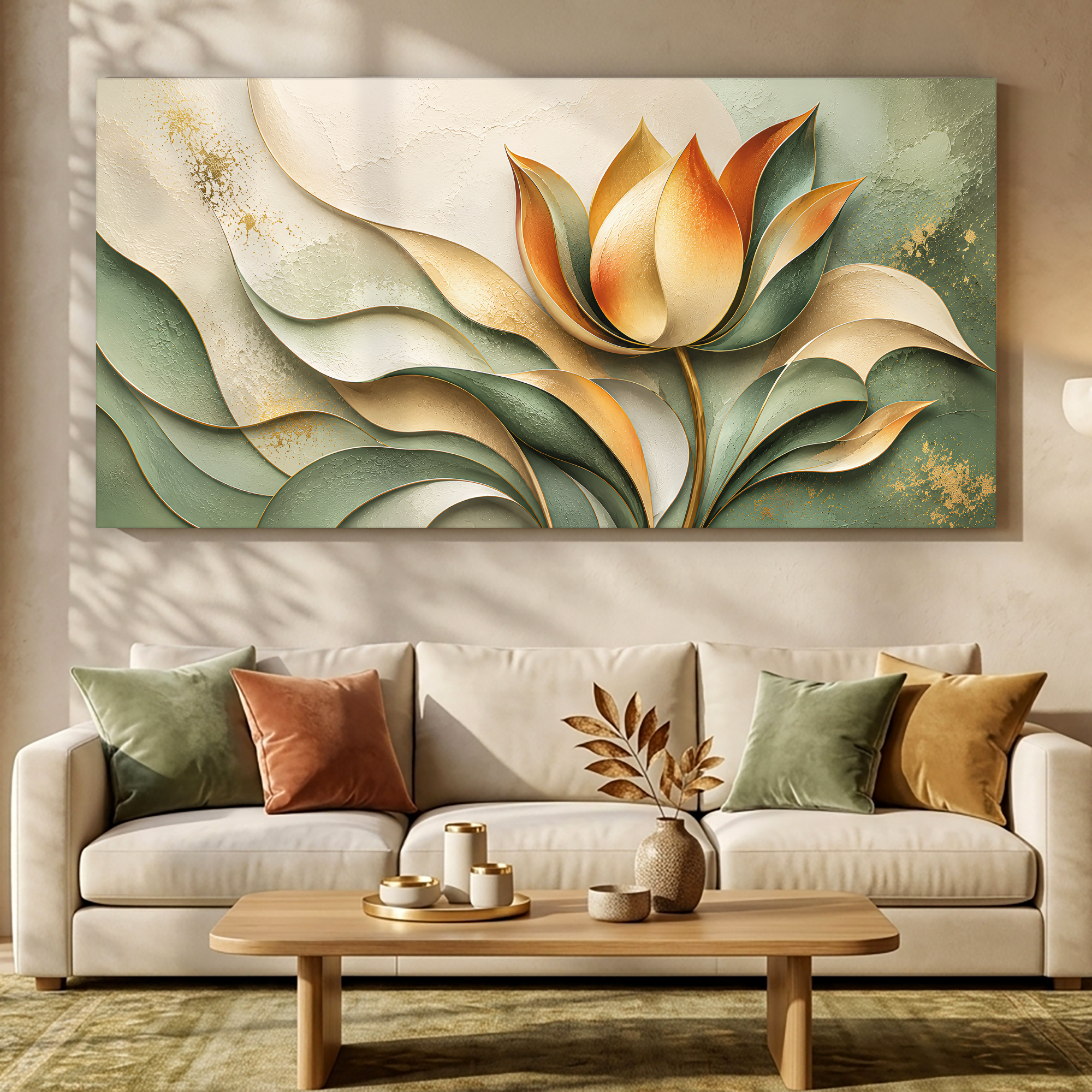 Tailored Canvases - Personalized Art Facebook ad: Modern Geometric Tulip | Made in the USA | Ships Fast