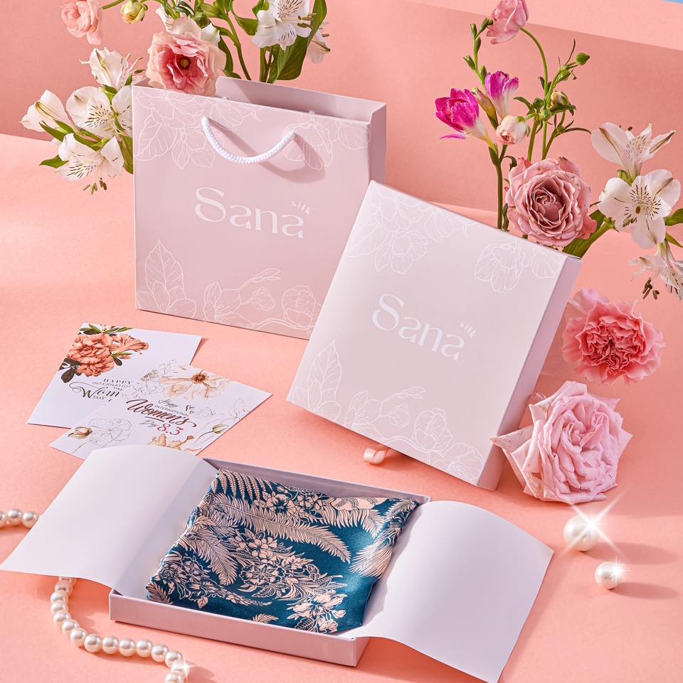 Sana Silk - Khăn Lụa Tơ Tằm Facebook ad