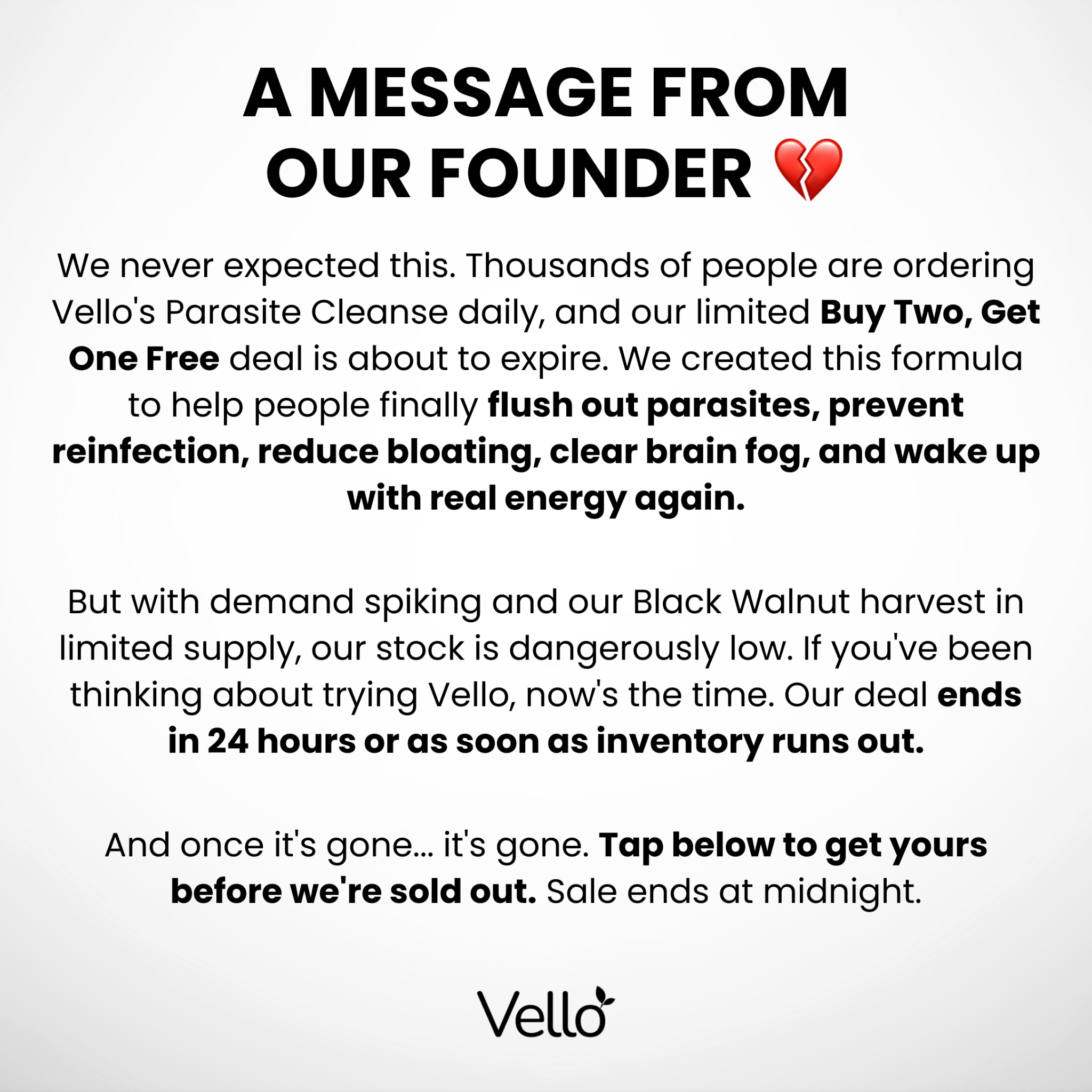 Vello Facebook ad