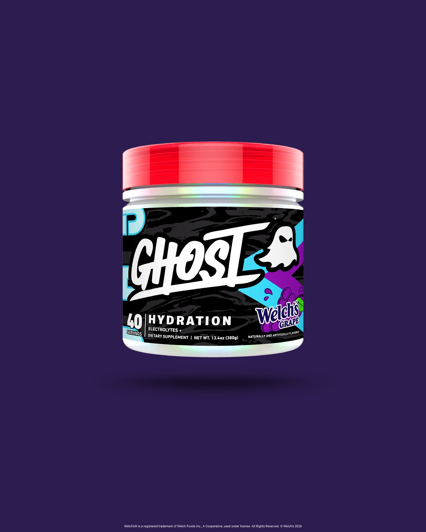 GHOST Hydration Facebook ad: Pure GRAPE goodness