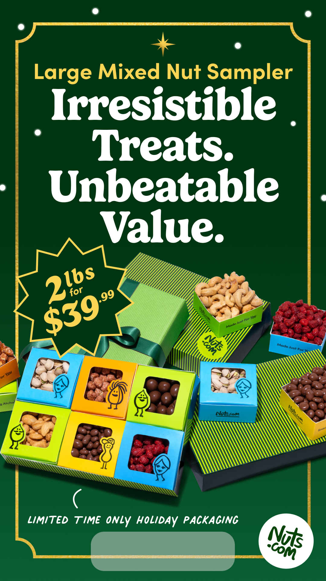 Nuts.com Facebook ad