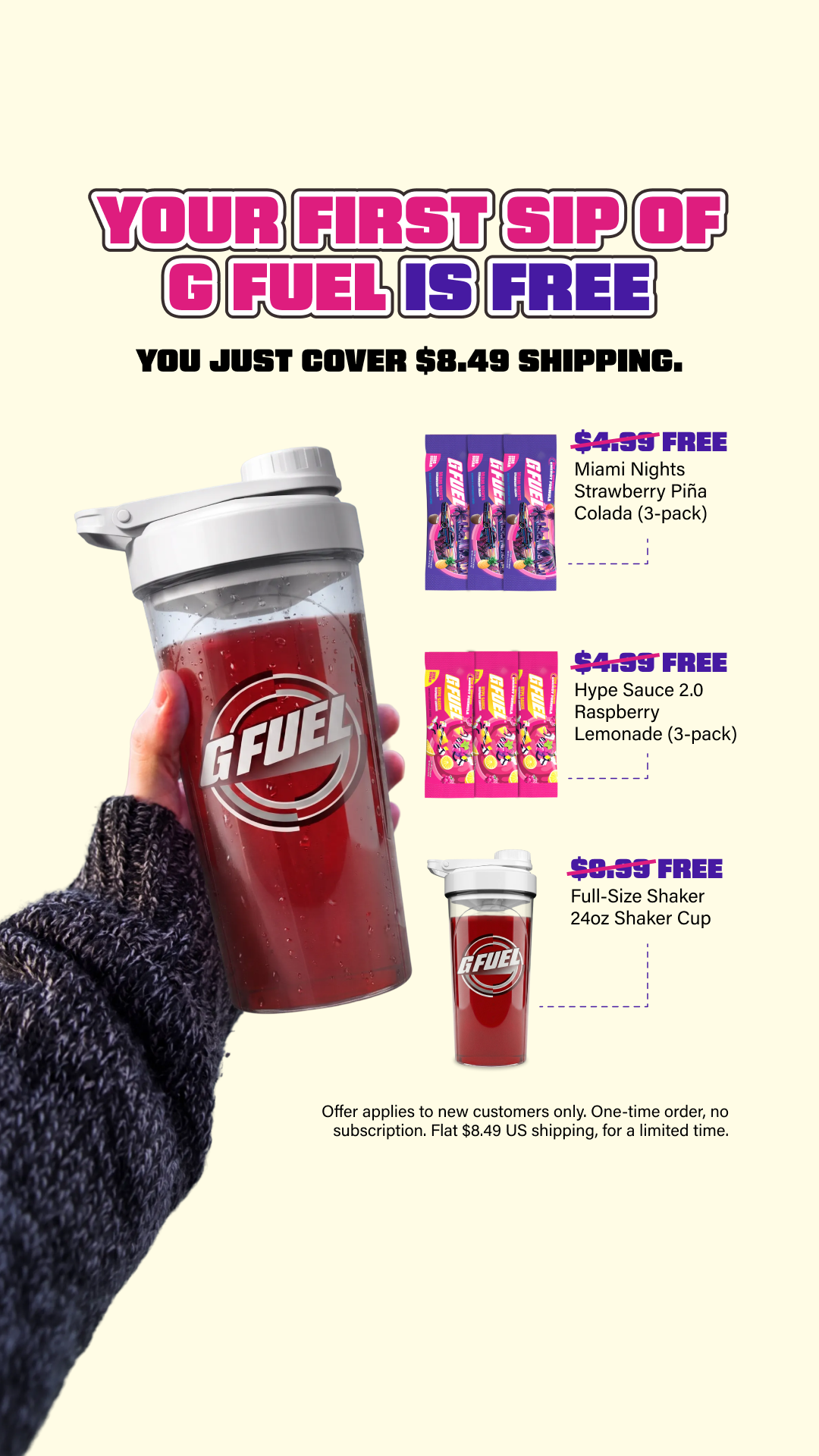 G FUEL Facebook ad