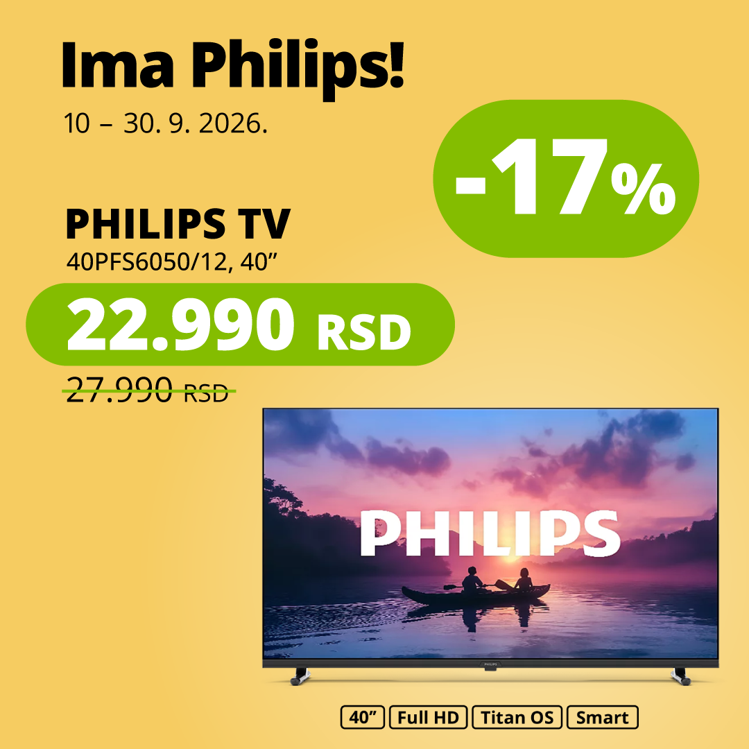 Ananas.rs Facebook ad: Philips televizori na akciji