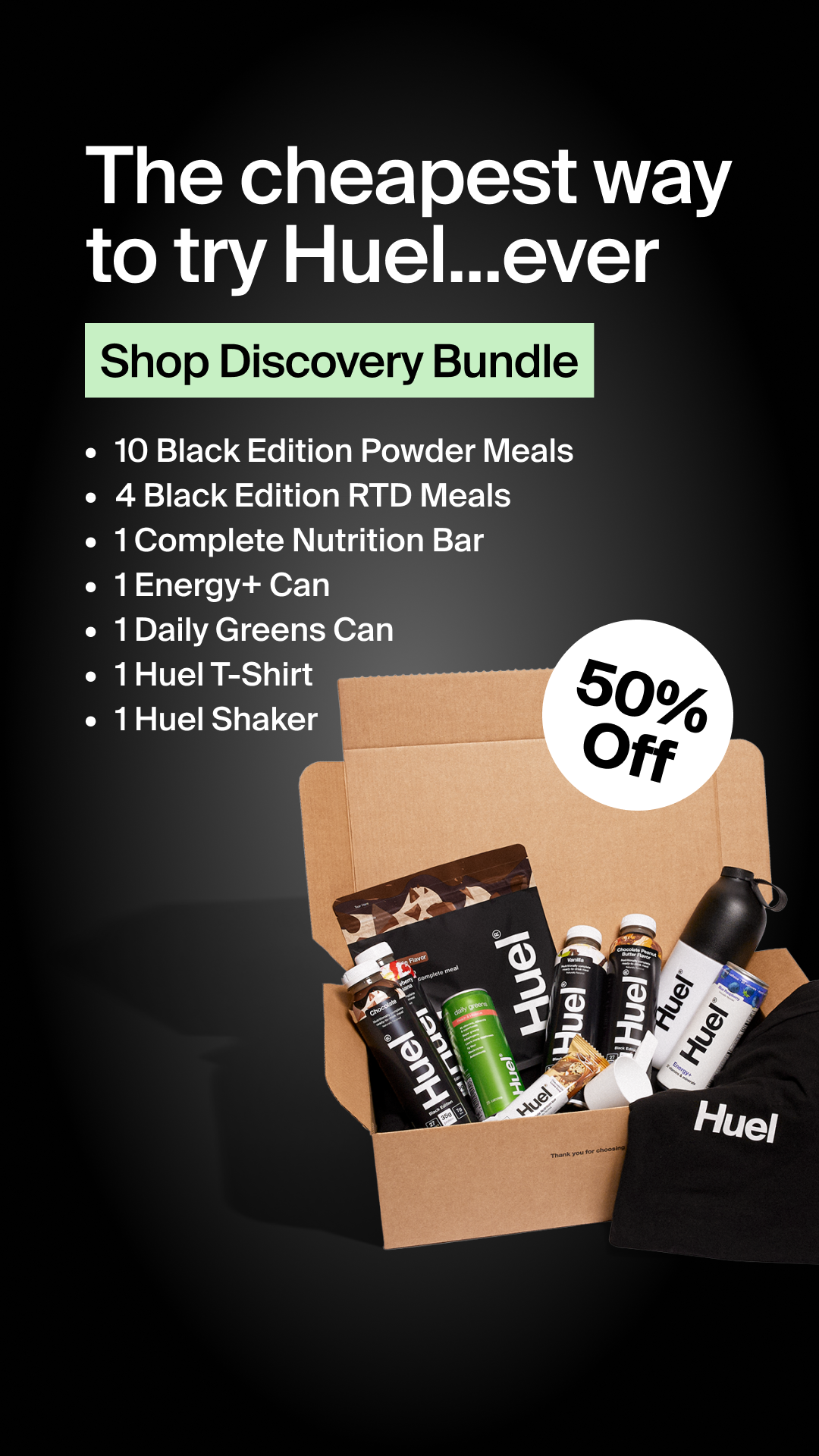 Huel Facebook ad