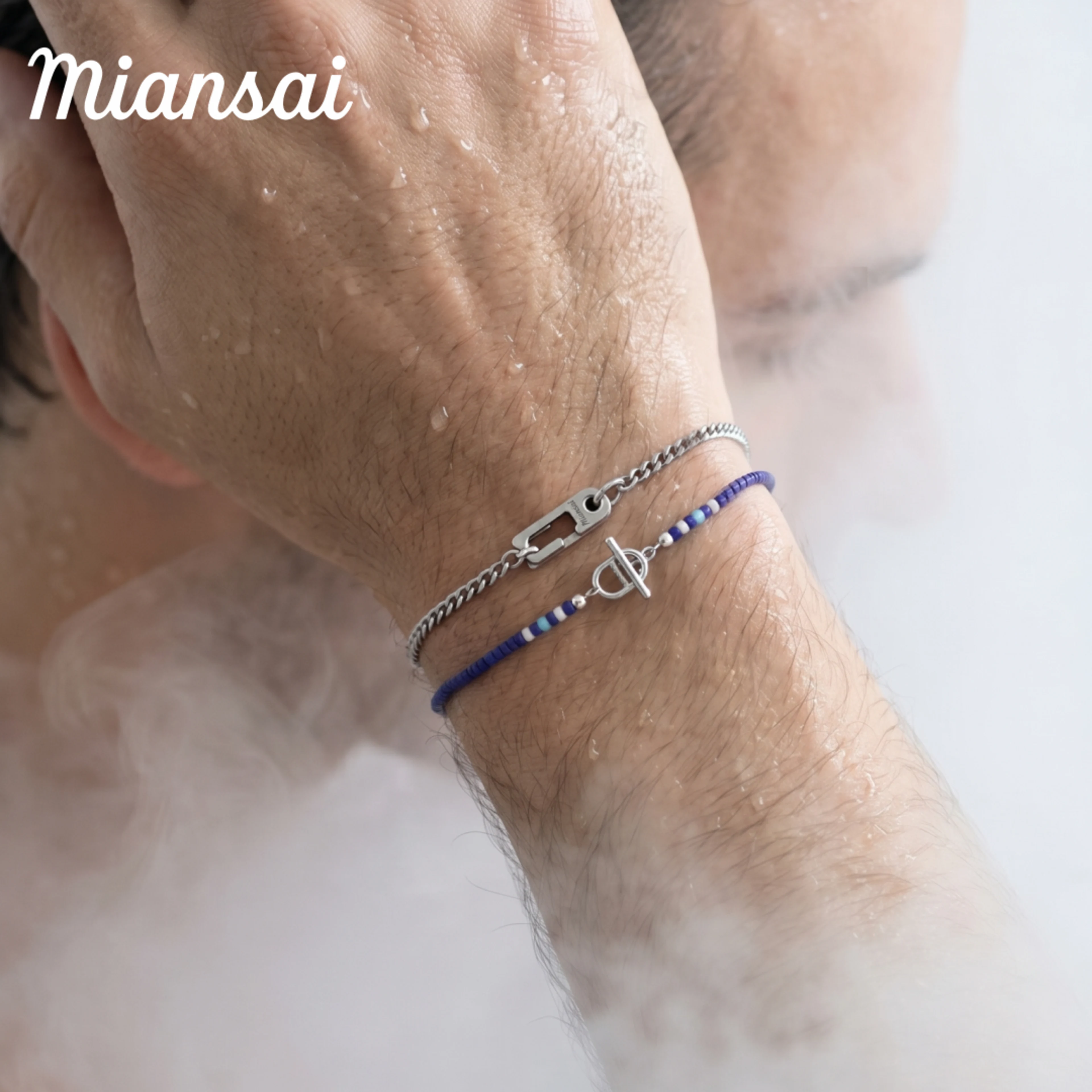 Miansai Facebook ad: Two Textures, One Wrist