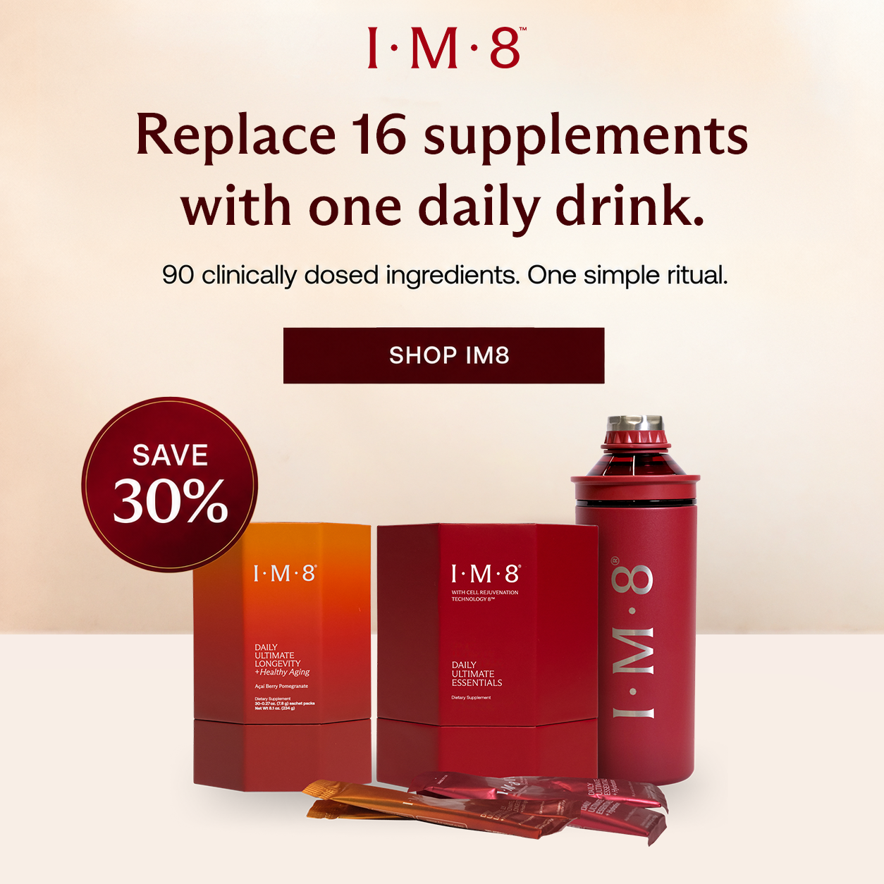 IM8 Health Facebook ad