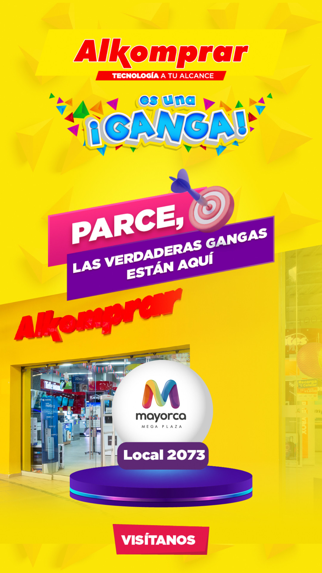Alkomprar Facebook ad: ¡Visítanos en Mayorca!