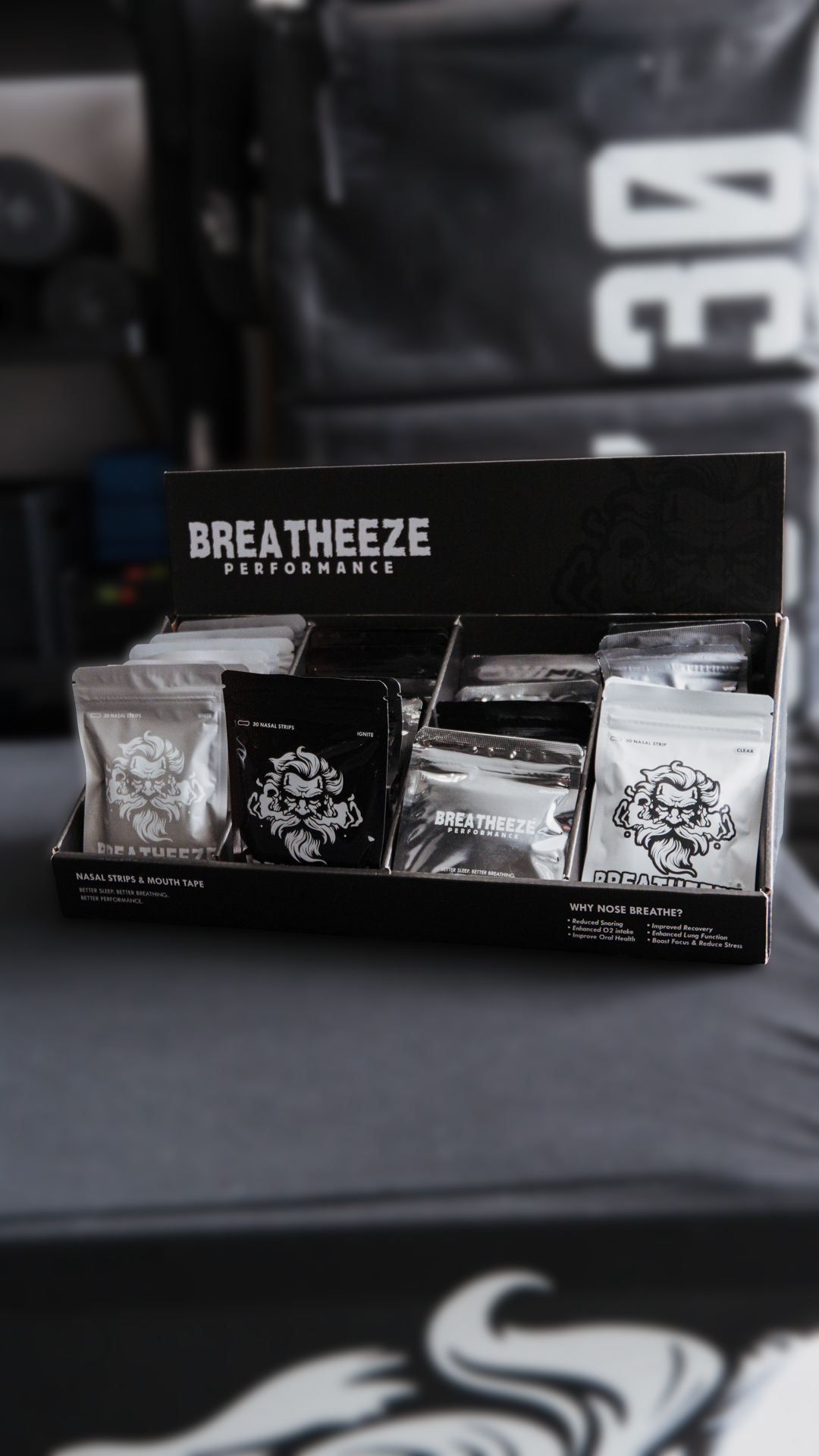 Breatheeze Facebook ad: HYROX races and usually gassed by halfway.