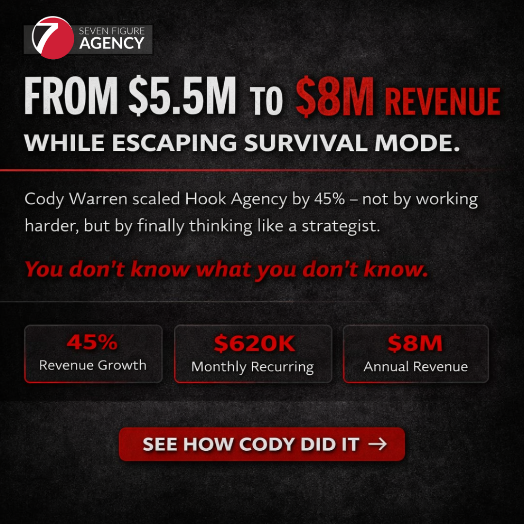 Seven Figure Agency Facebook ad