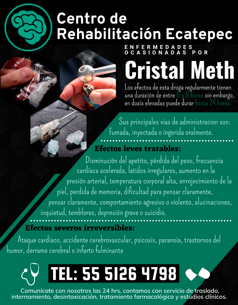 Centro de Rehabilitación Ecatepec Facebook ad: El consumo a largo plazo del Crystal Meth…
