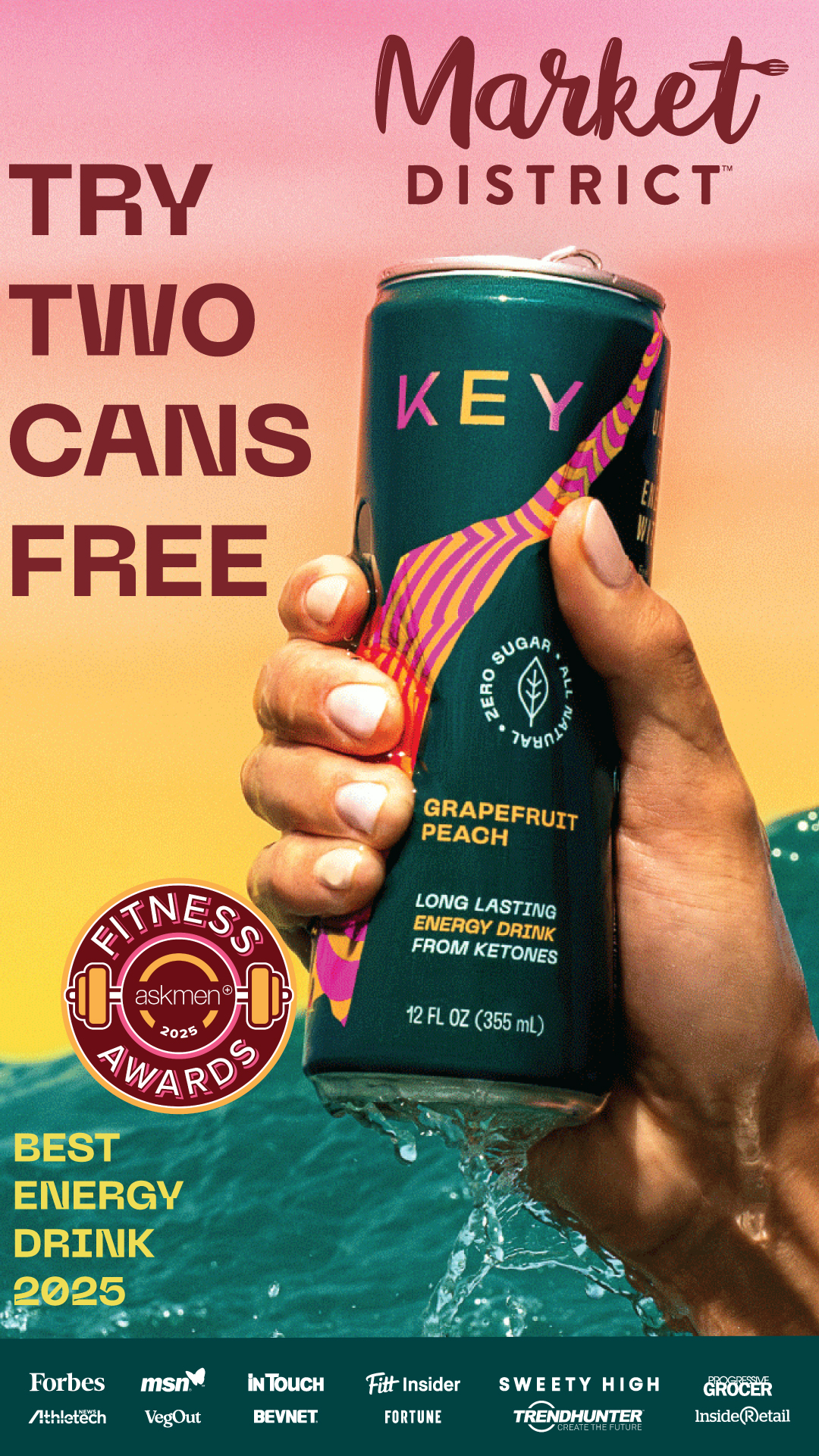 Drink KEY Facebook ad: Try KEY for Free!