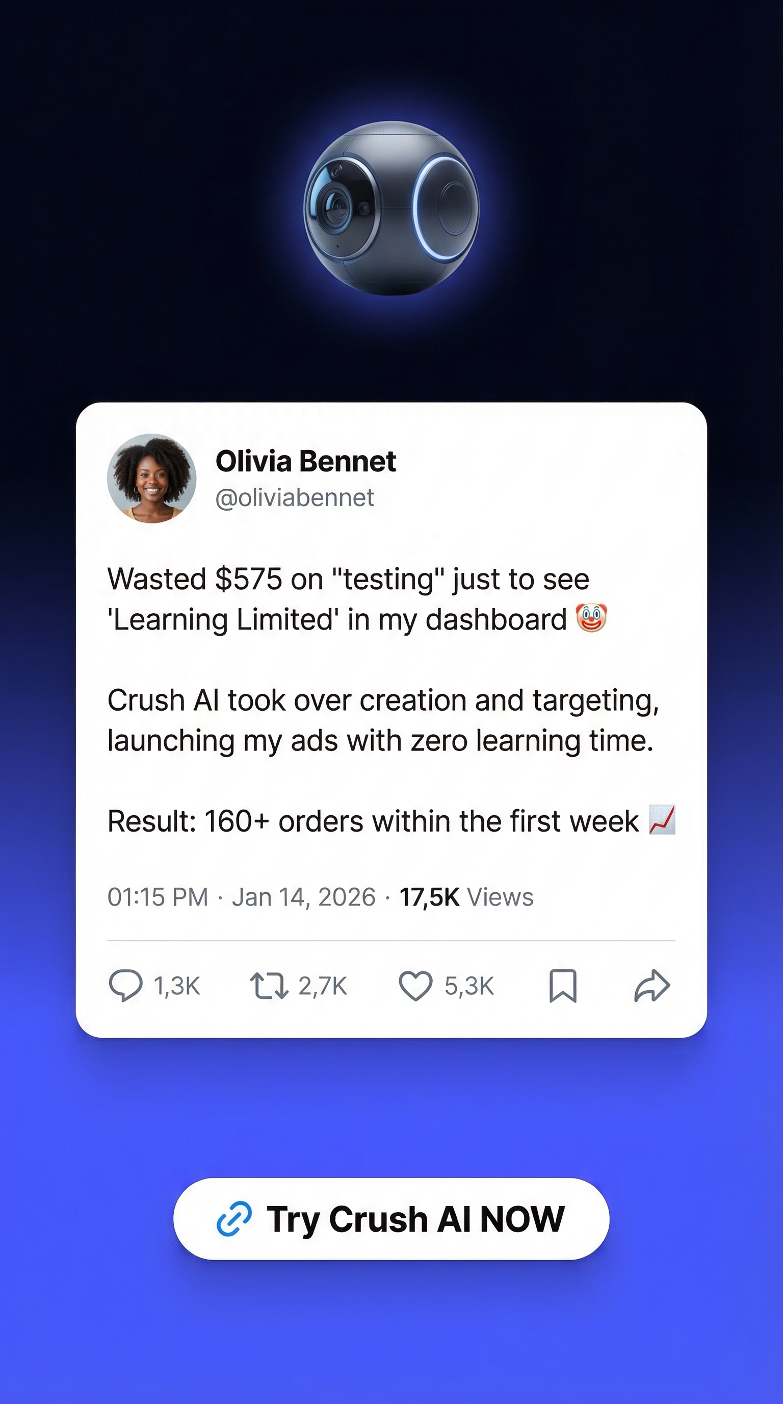 Mike Johnson - AI Marketing Facebook ad