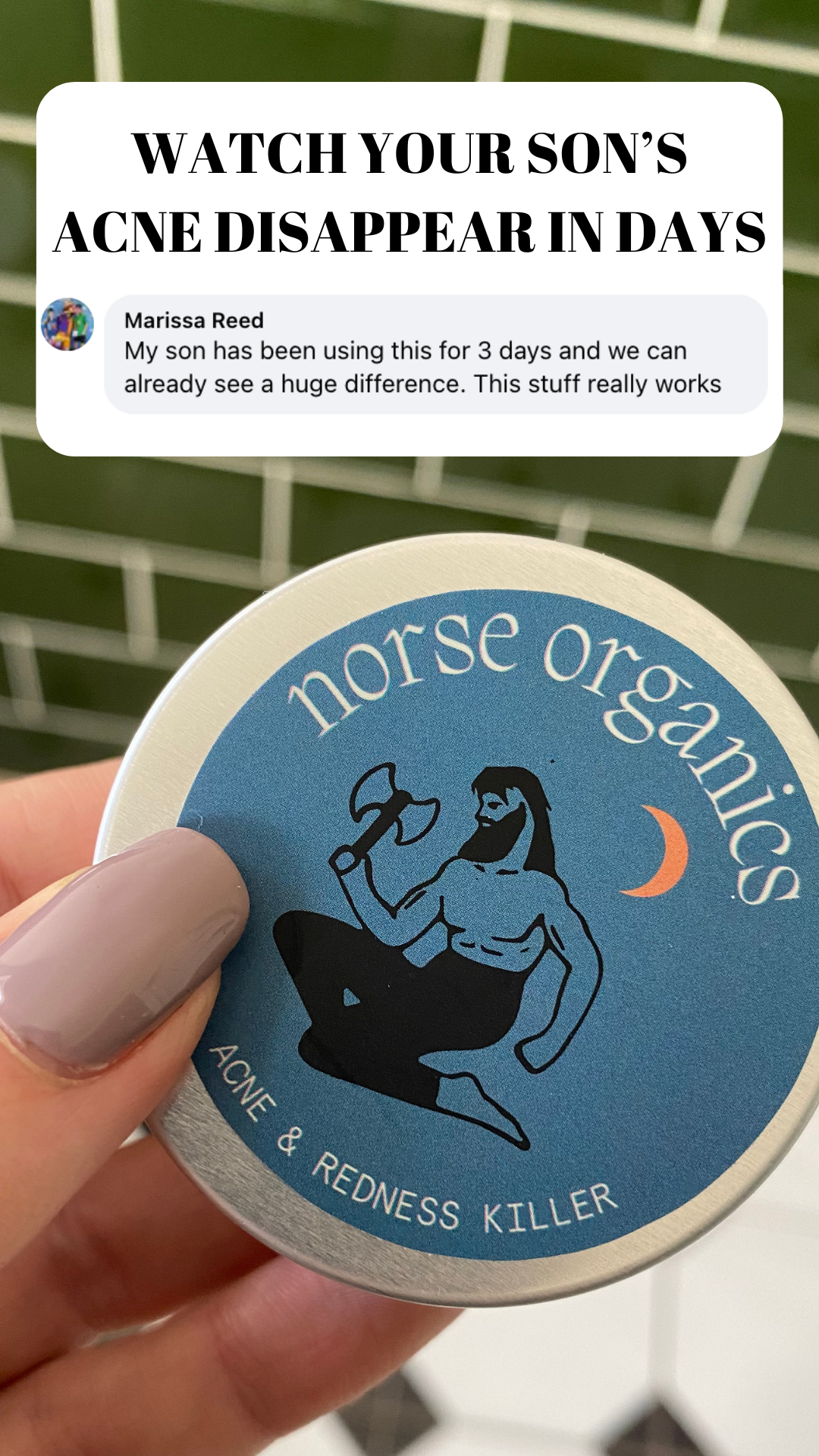 Norse Organics Facebook ad