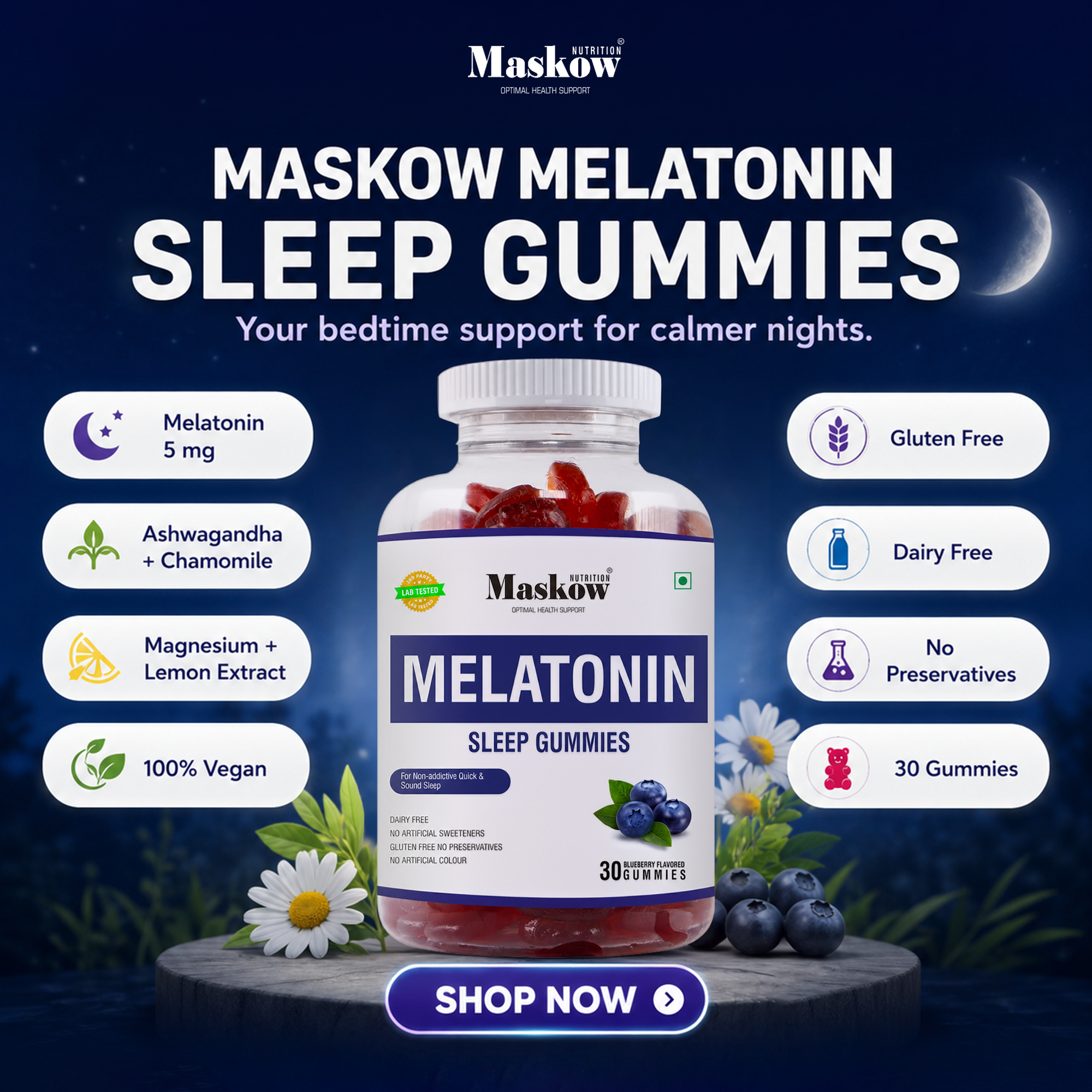 Maskow Gummies Facebook ad