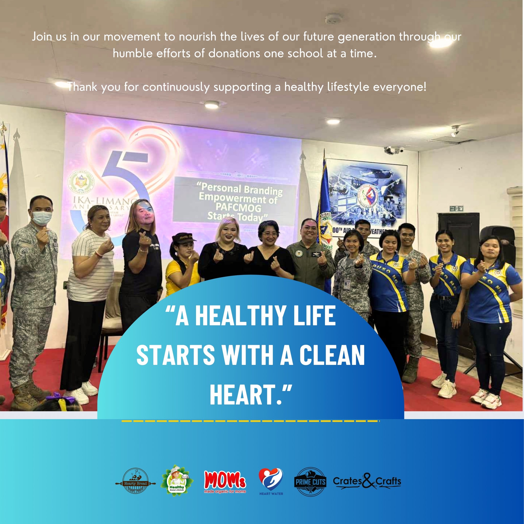 Hearty Bread Facebook ad: A Healthy Life Starts with a Clean Heart