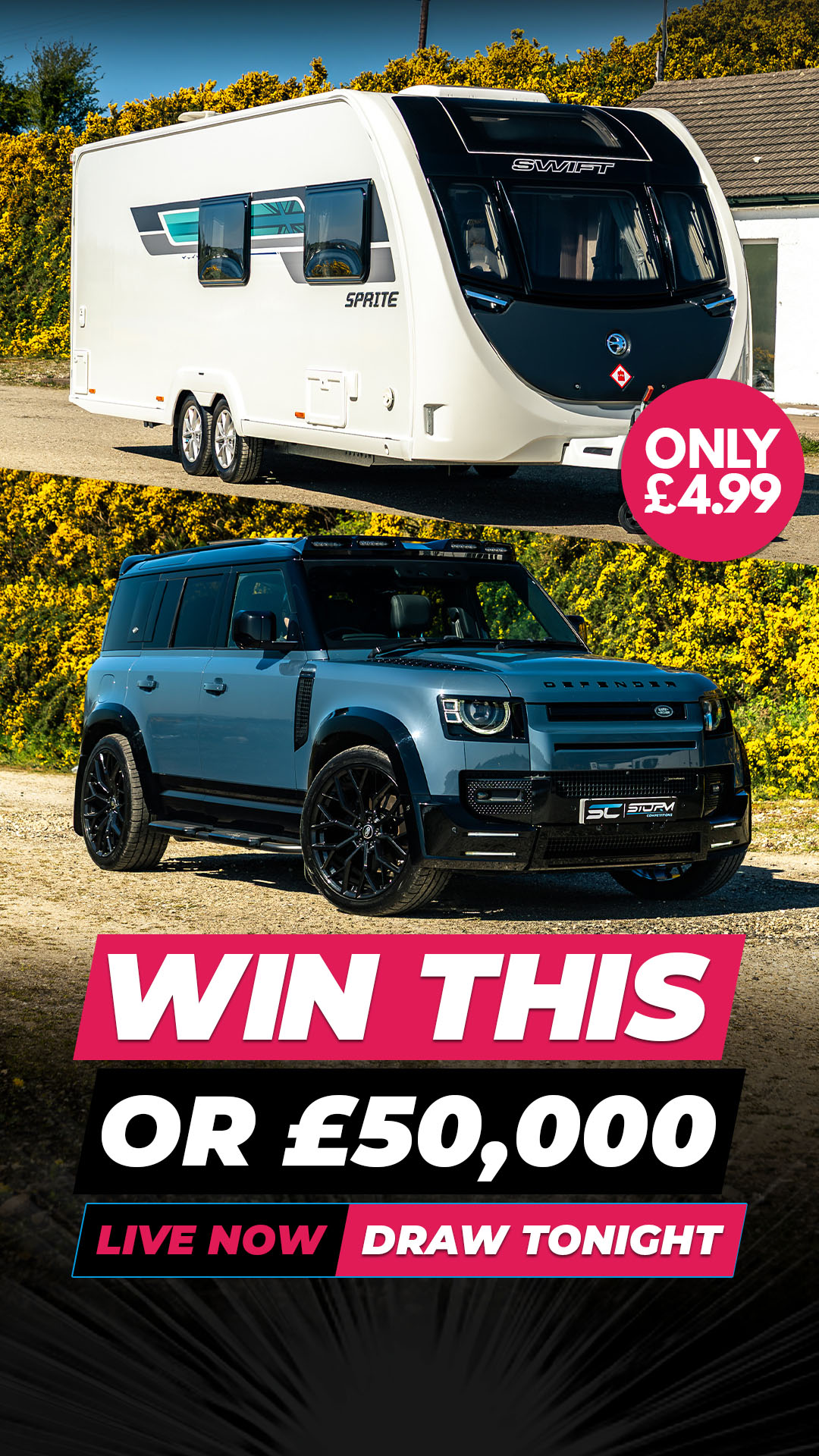Storm Competitions Facebook ad