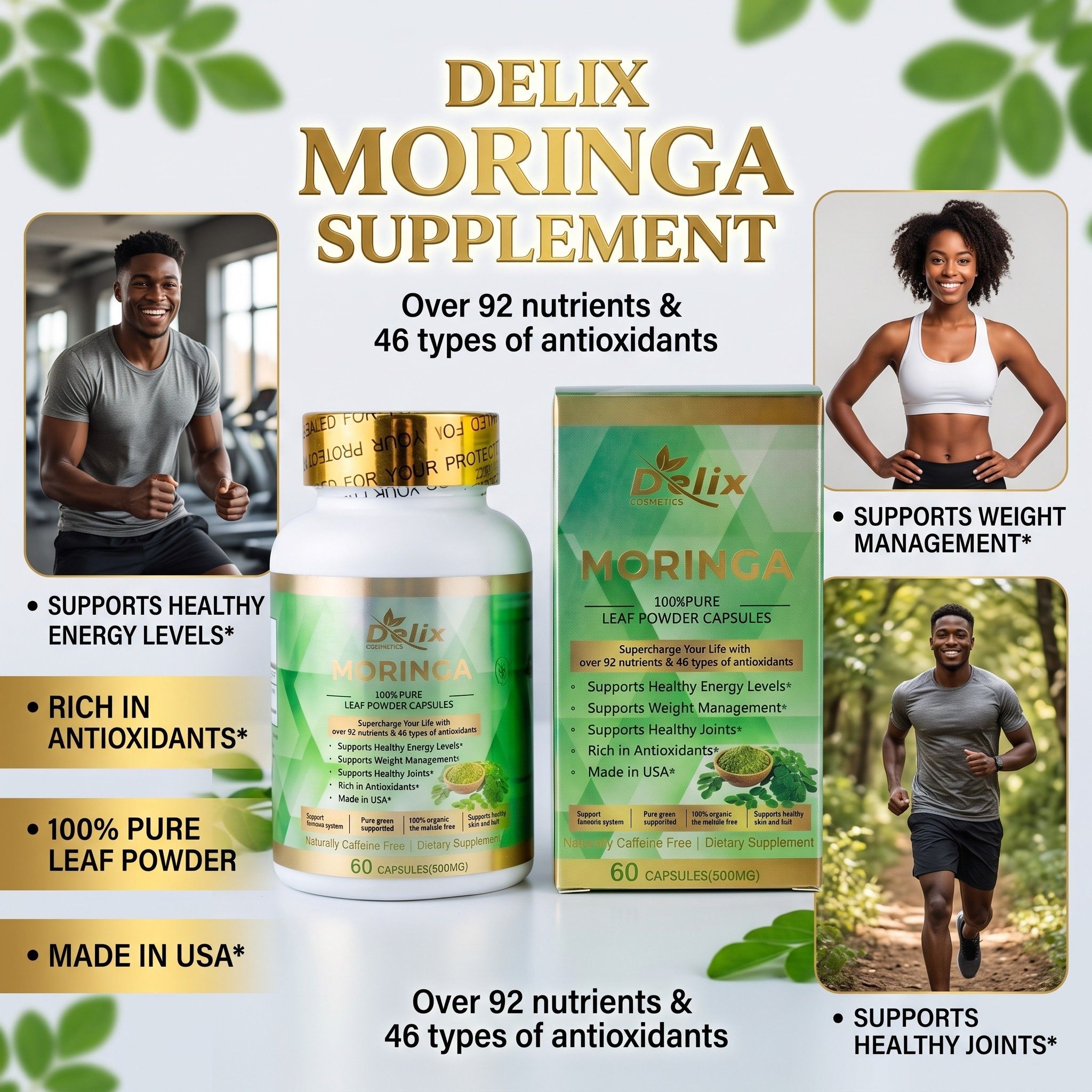 Delix Organic And Natural Supplements Facebook ad: *DELIX MORINGA SUPPLEMENT*