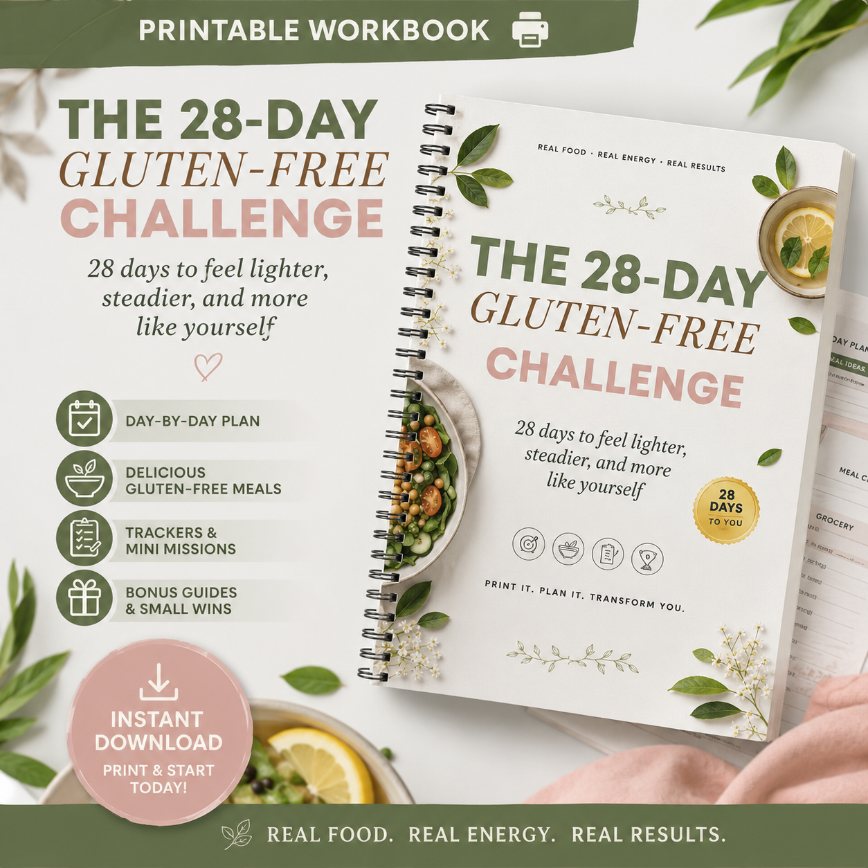 ZeroGluten Chef Facebook ad: Start Your 28-Day Gluten-Free Challenge