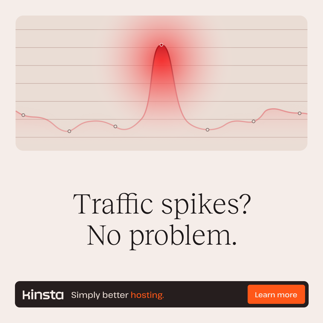 Kinsta Facebook ad