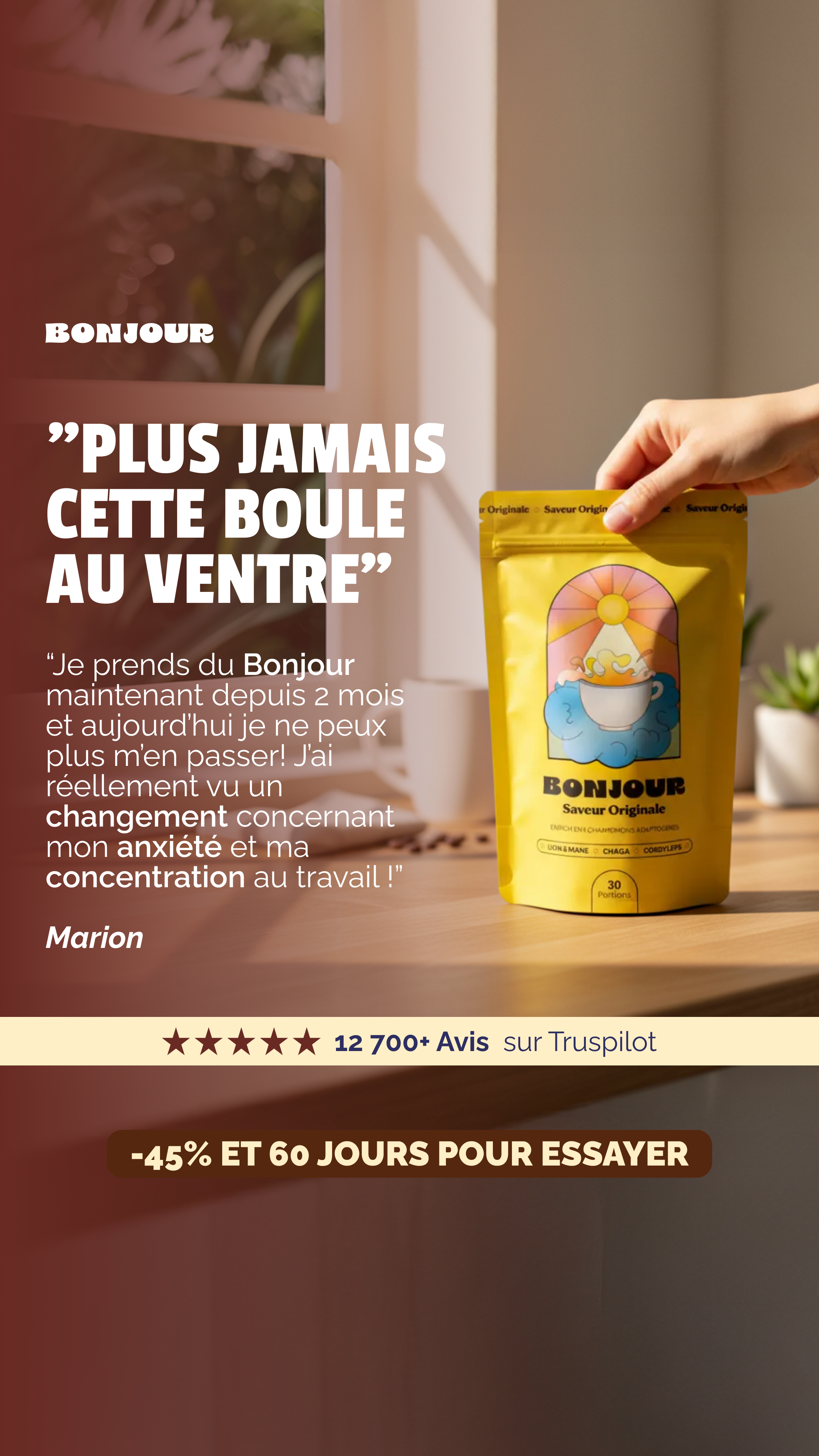 Bonjour Facebook ad