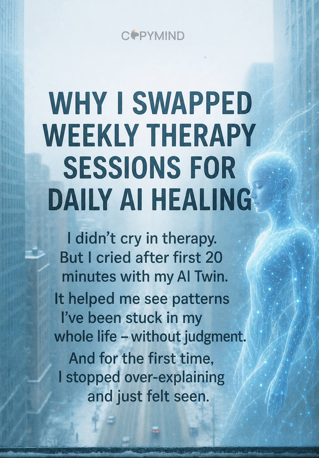 Copymind: AI twin for therapy Facebook ad