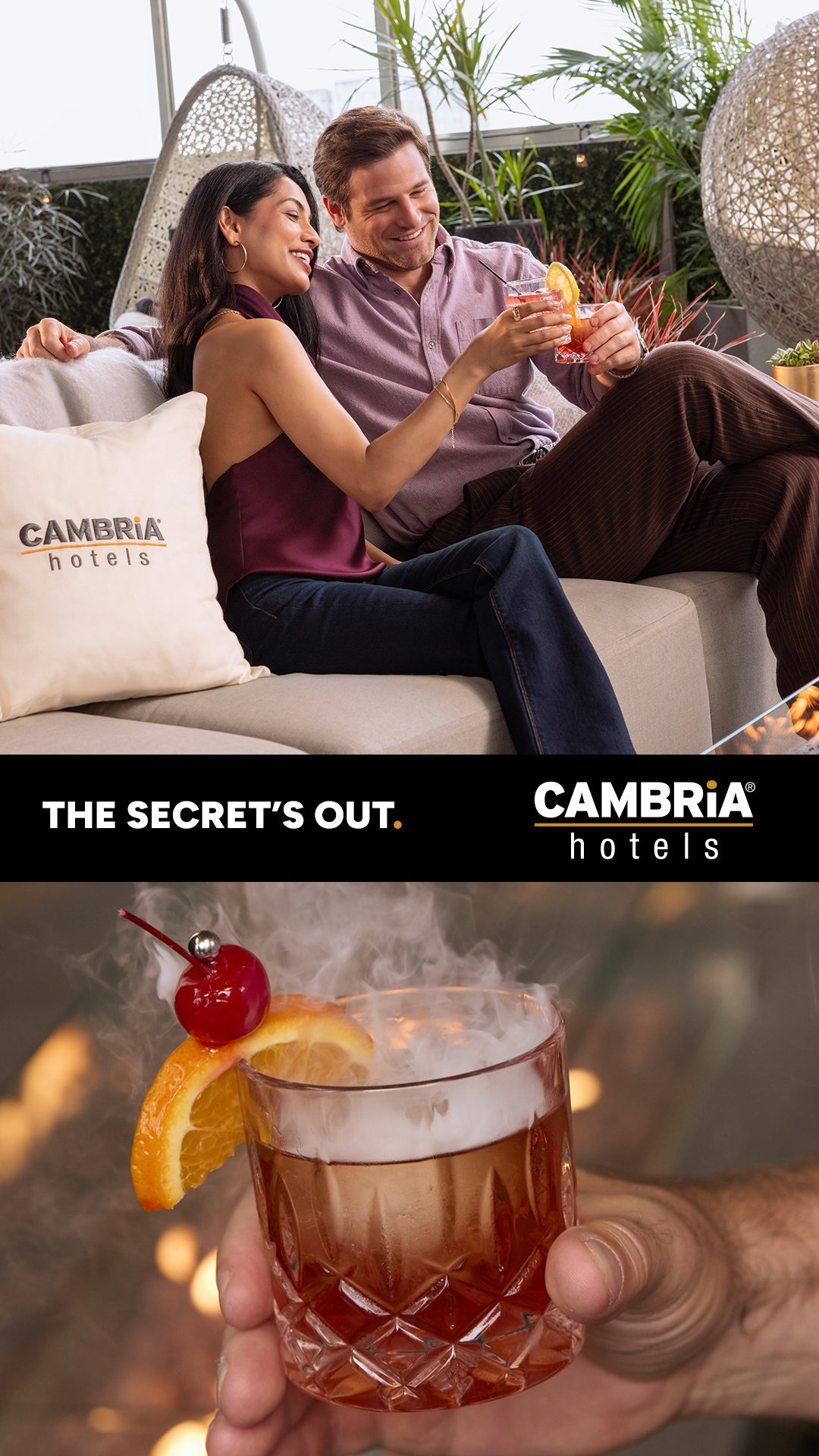 Cambria Hotels Facebook ad from May 19, 2026