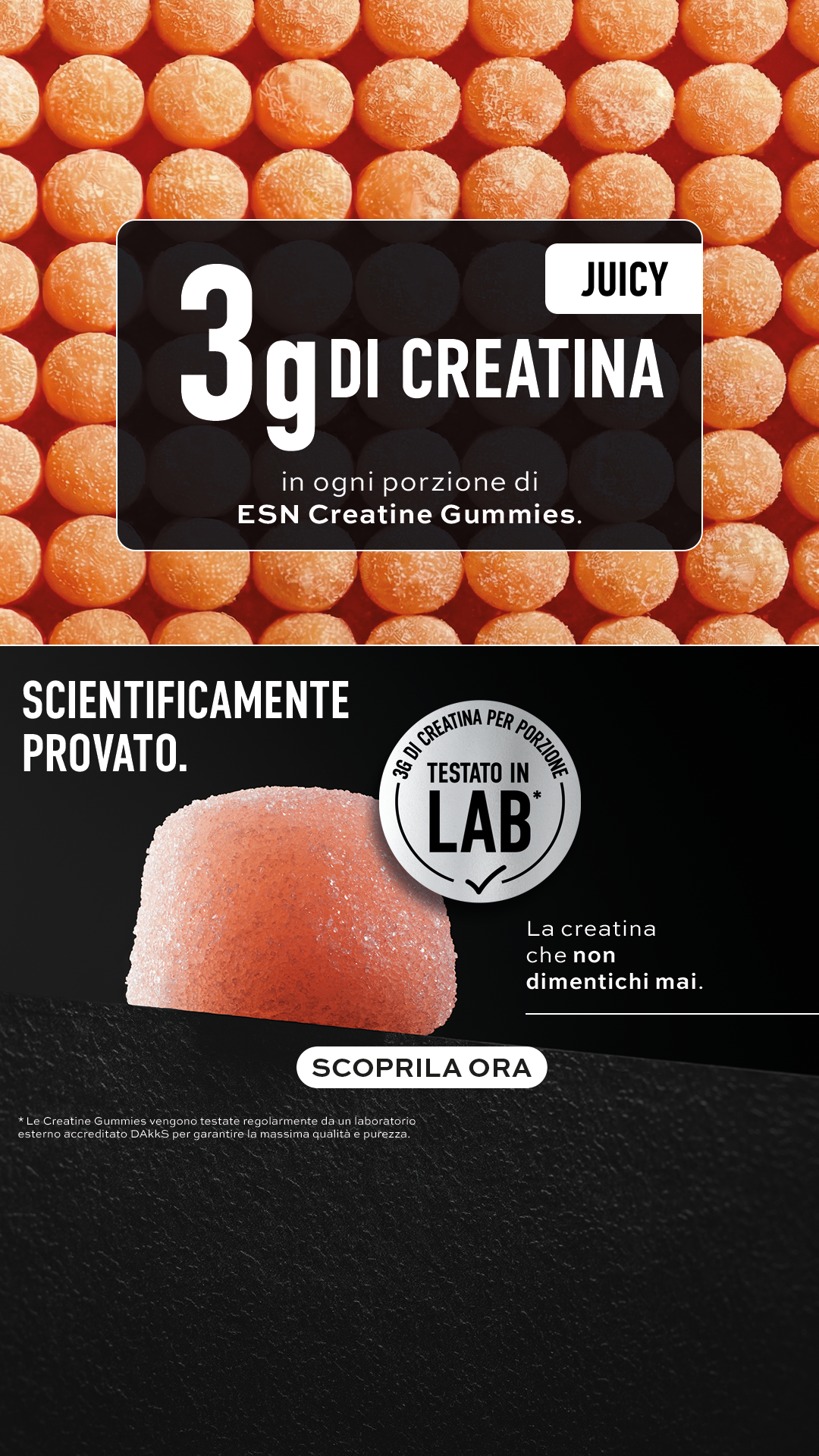 ESN Facebook ad: Creatina, senza miti