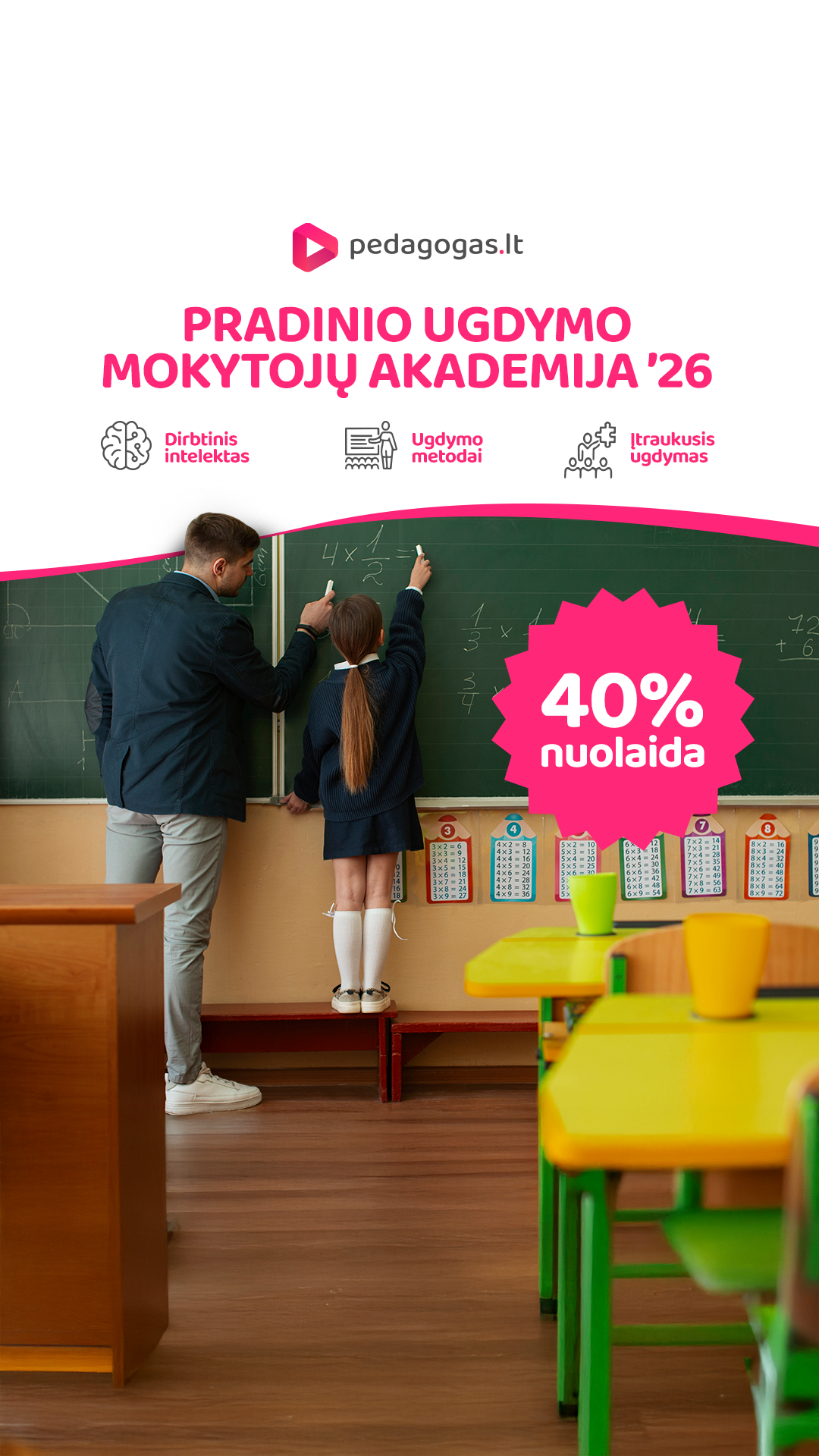 Pedagogas.lt Facebook ad