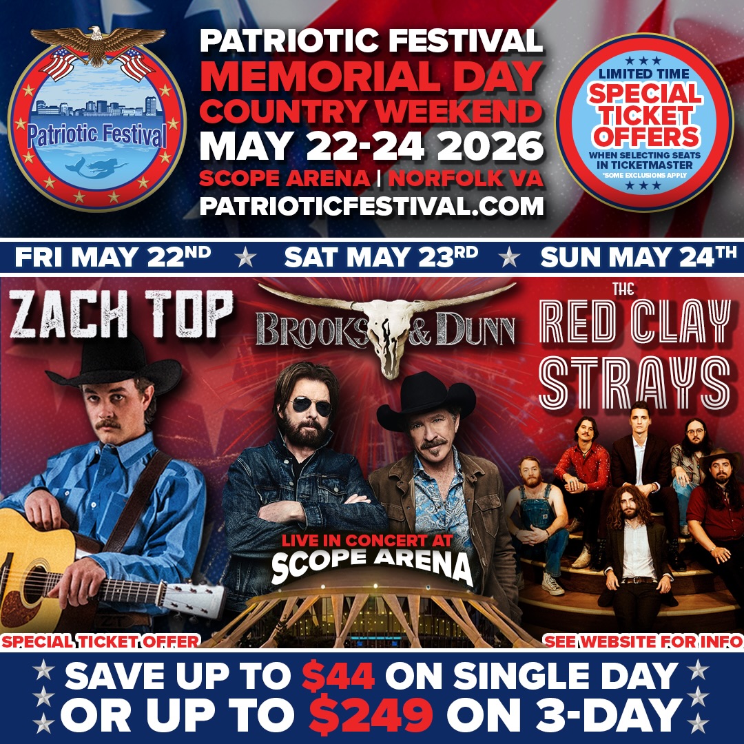 Patriotic Festival Facebook ad: The Patriotic Festival - Norfolk Virginia, Memorial Day…