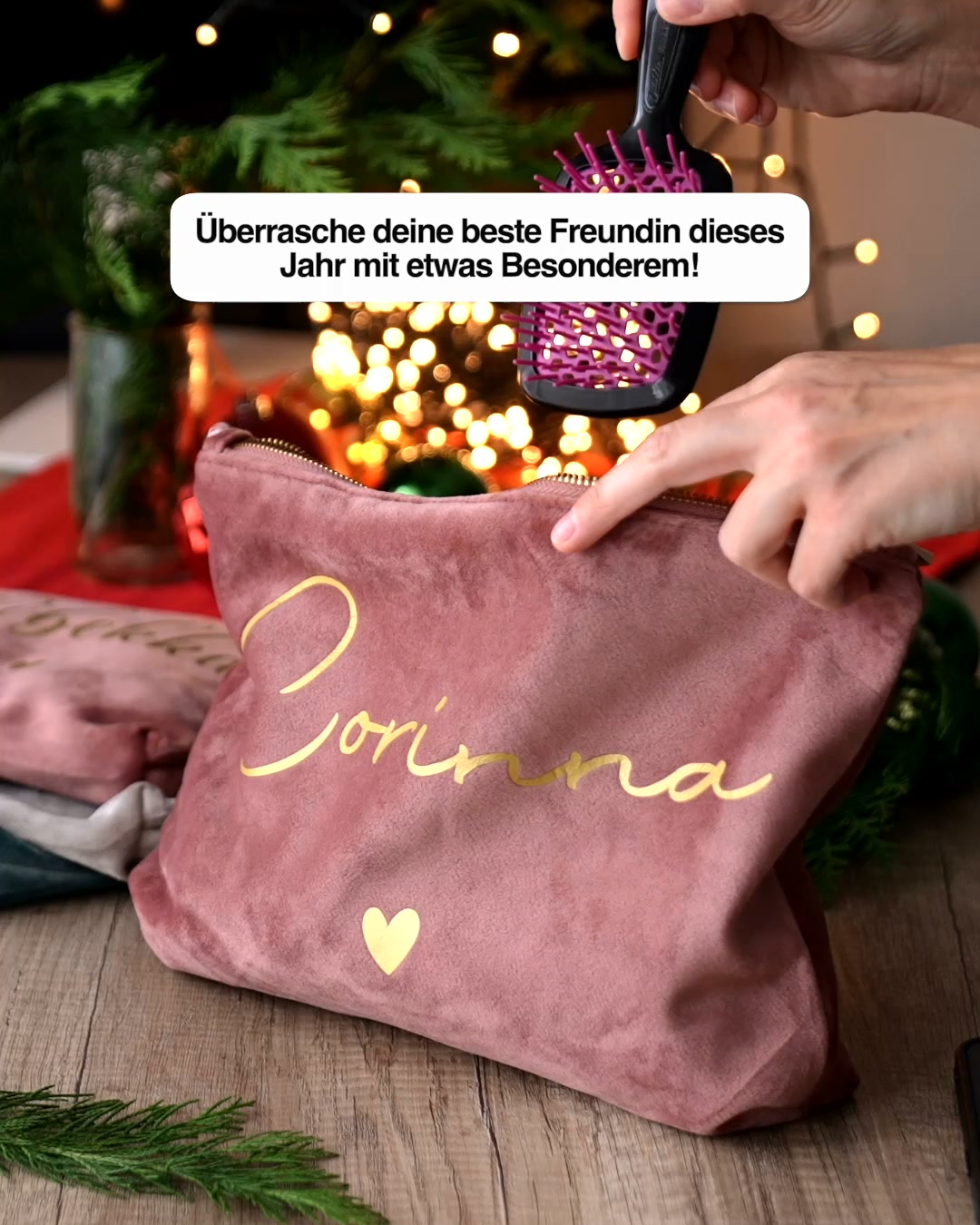 Love & Faith Facebook ad: Die perfekte Kosmetiktasche