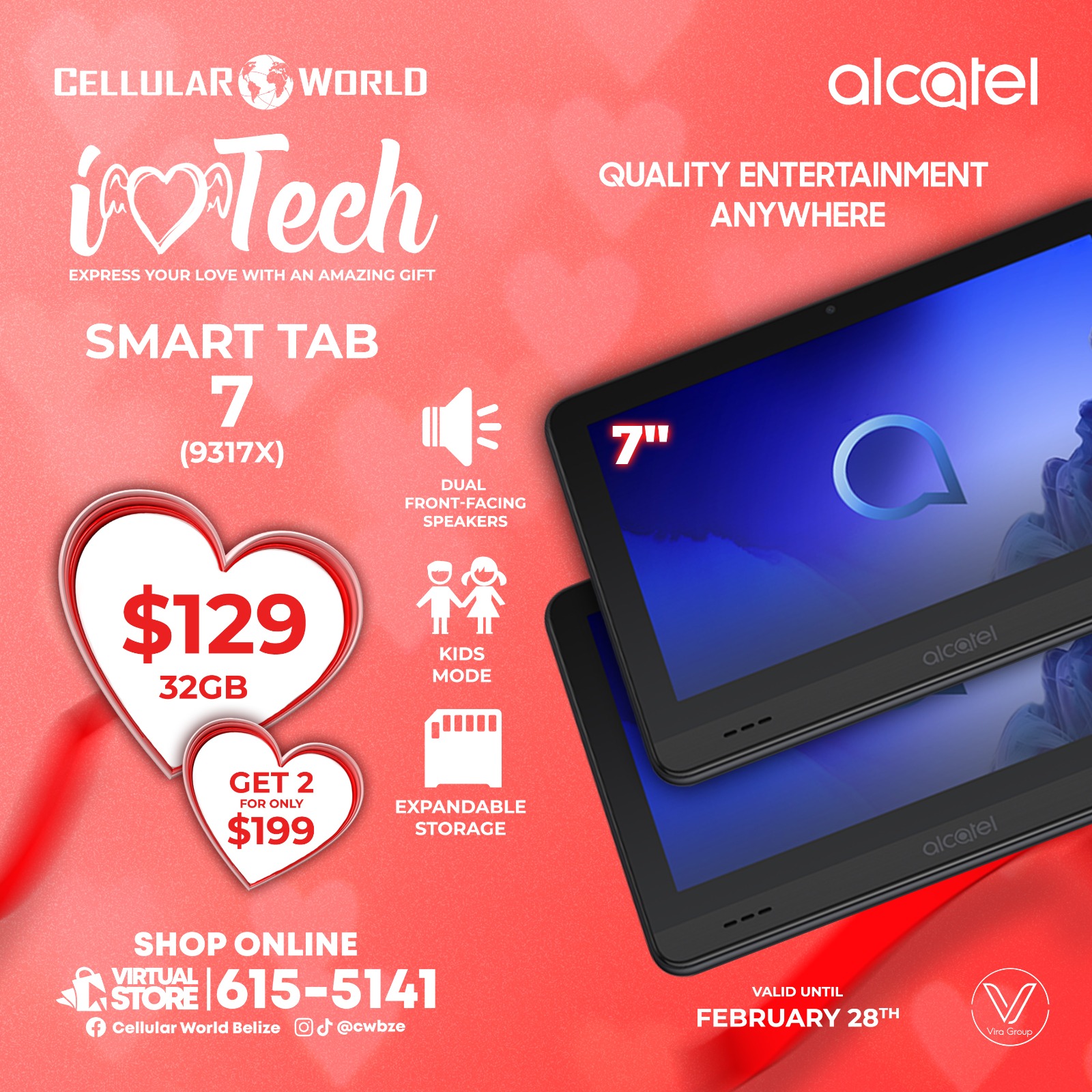 Cellular World Belize Facebook ad