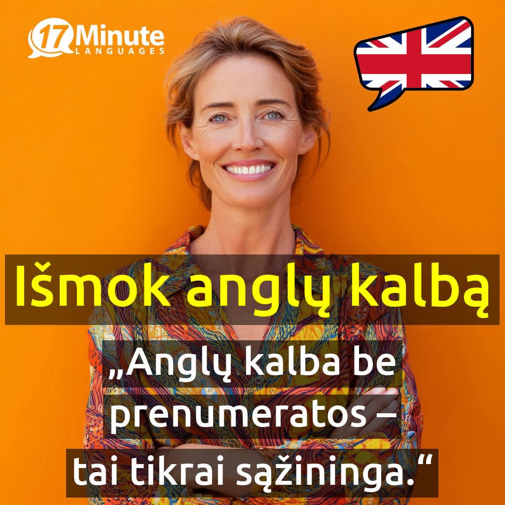 17 Minute Languages Lietuva Facebook ad
