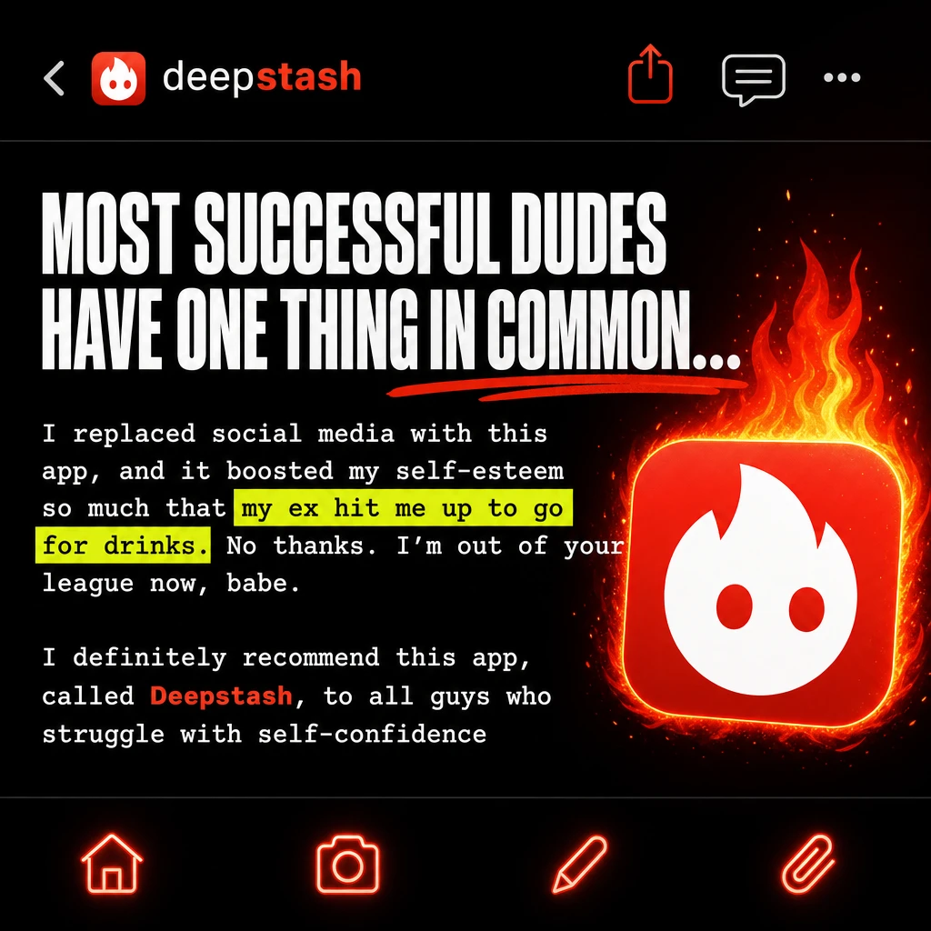 Deepstash Facebook ad