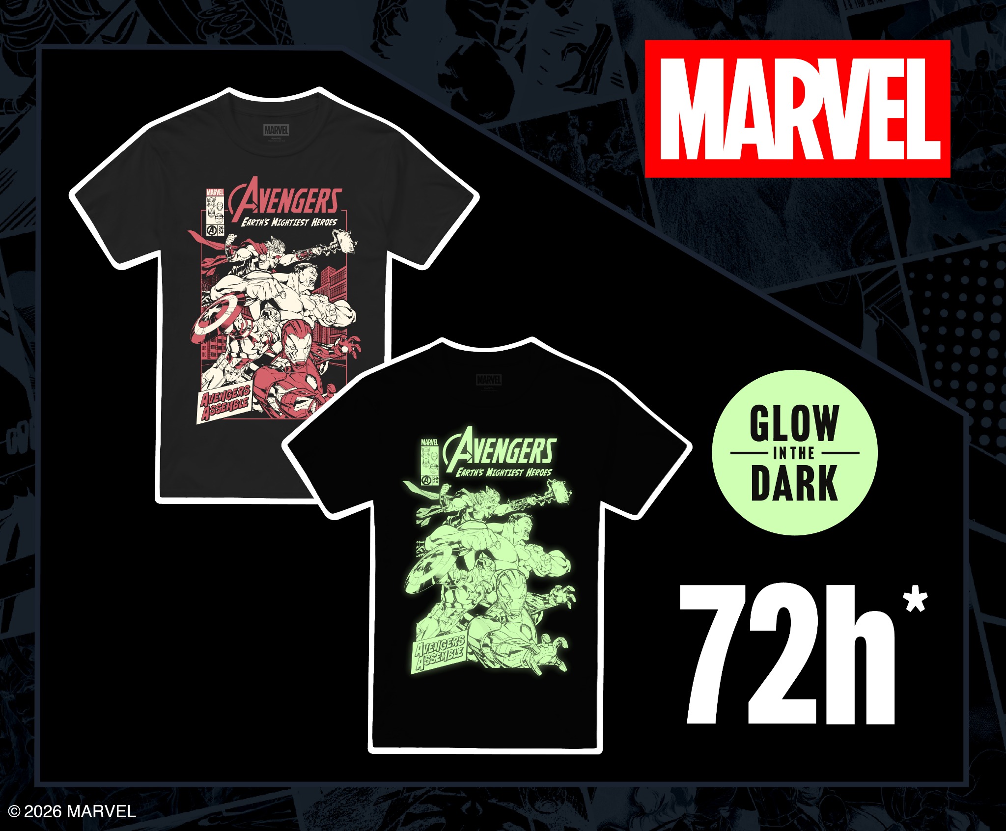 EMP Facebook ad: Avengers 72H-Shirt