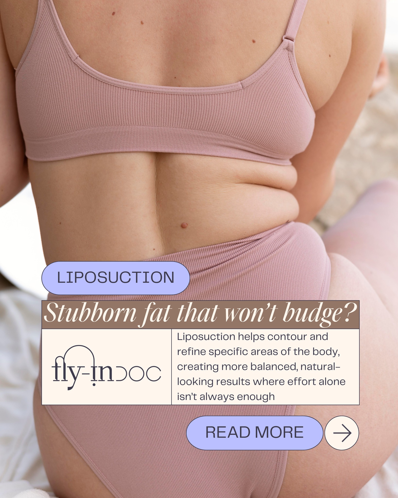 Flyindoc.com Facebook ad: Stubborn fat that won’t budge?
