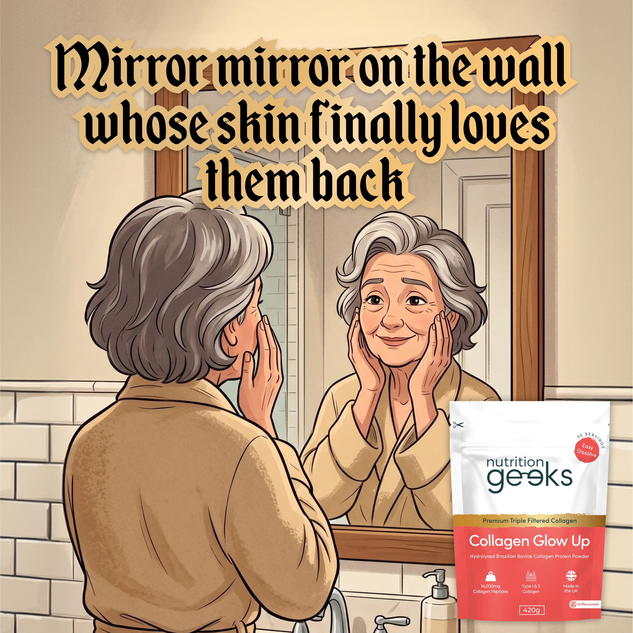 Radiant Over 40 Facebook ad